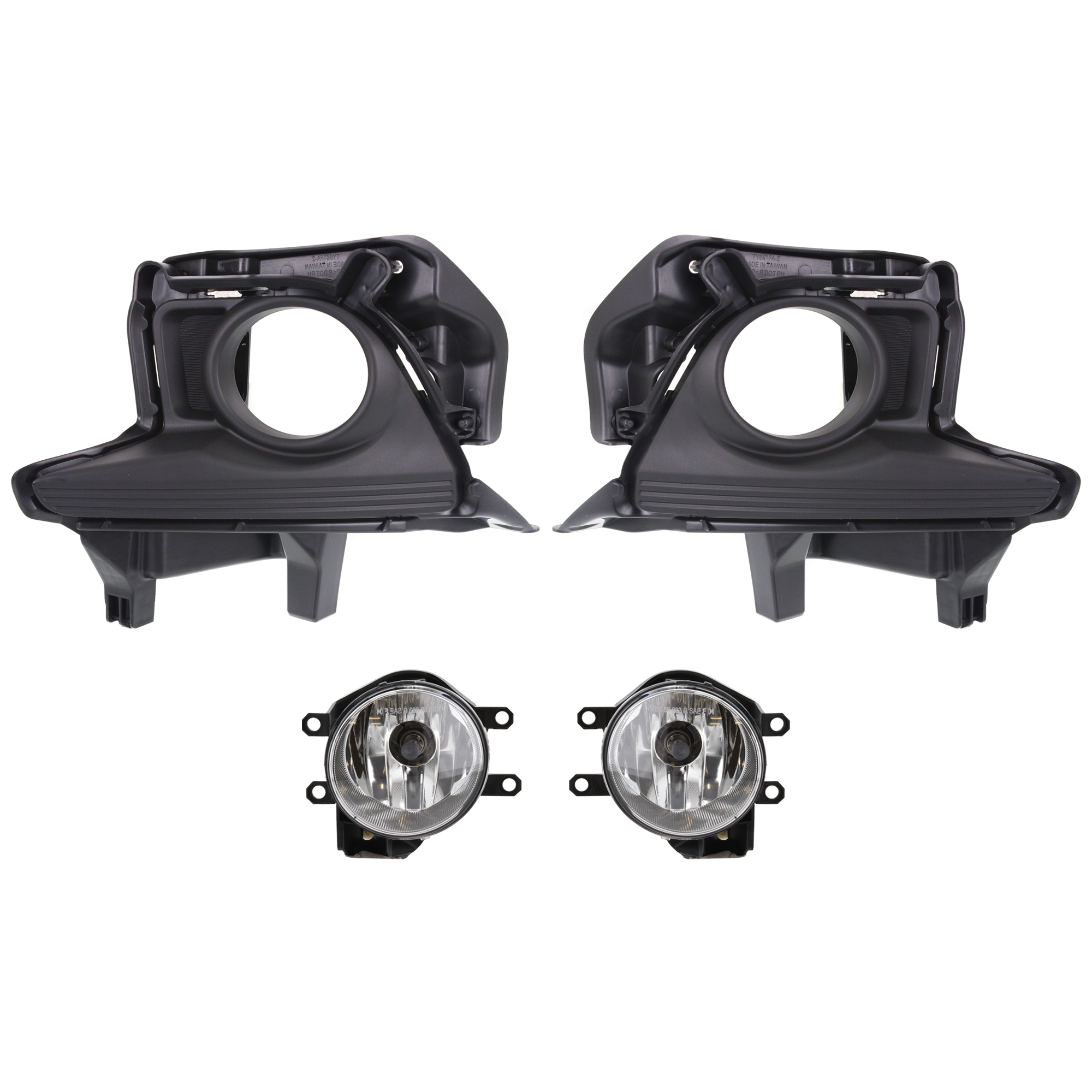 AM HIGHLANDER 14-16 FRONT FOG LAMP LH 4 pc kit Assembly Halogen SKU KIT 072924 C2251 Partslink TO2592129 TO2593129 TO1039177 TO1038177 OEM 8121002160-8122002160-520300E0