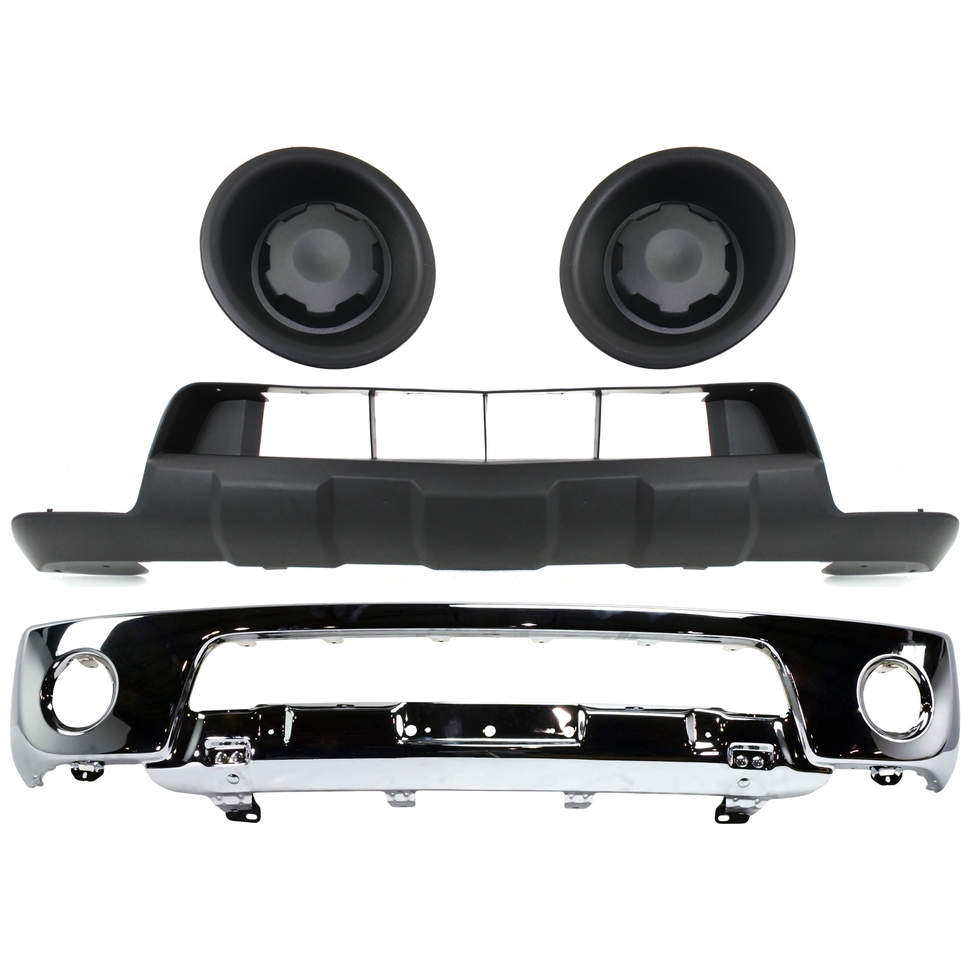 AM FRONTIER 05-08 FRONT BUMPER 4 pc. Kit w Fog Light Cover and Valance SKU KIT 072924 C2269 Partslink NI1002138 NI1038118 NI1039118 NI1015100 OEM 62014EA800-62257EA810-62256EA8