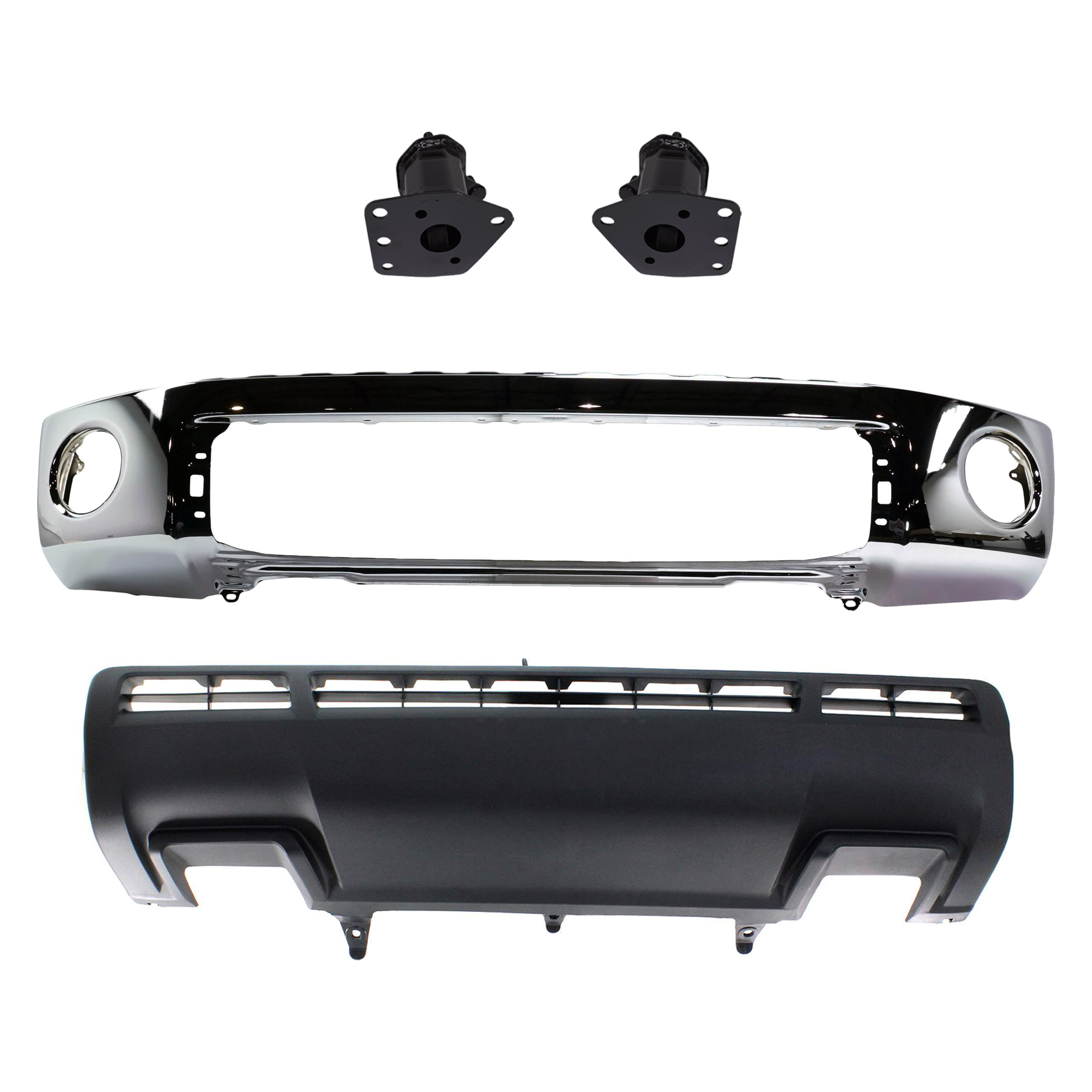 AM TUNDRA 10-13 FRONT BUMPER 4 pc kit w Valance and Bumper Bracket SKU KIT 072924 C2278 Partslink TO1002182 TO1067168 TO1067162 TO1066162 TO1095202 OEM 521110C021-520250C010-520260C0