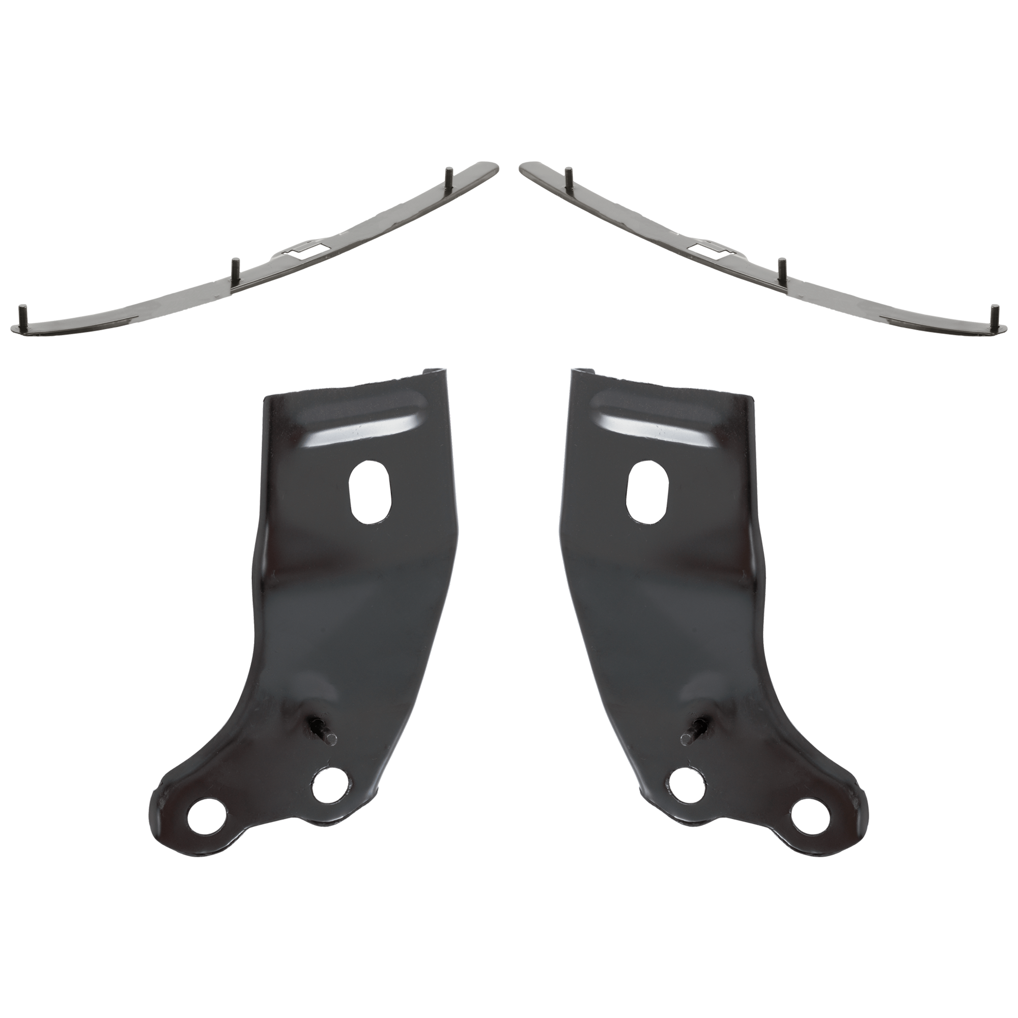 AM TACOMA 01-04 FRONT BUMPER BRACKET RH AND LH 4 pc kit w Bumper Retainer SKU KIT 072924 C2284 Partslink TO1066134 TO1067134 TO1066152 TO1067152 OEM 52141AD020-52142AD020-52134AD0