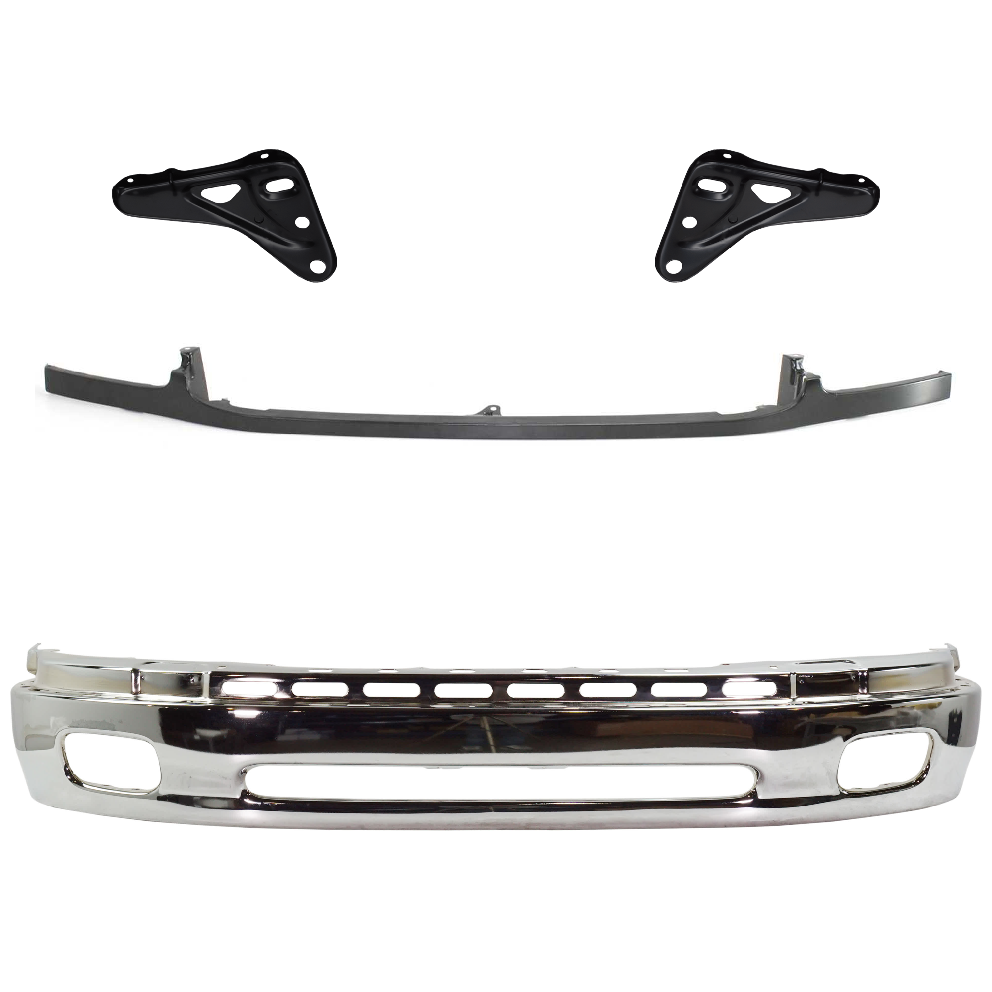 AM TUNDRA 00-06 FRONT BUMPER 4 pc kit w Bumper Trim and Bumper Bracket SKU KIT 072924 C2308 Partslink TO1002170 TO1066127 TO1067127 TO1087109 OEM 521010C020-521420C010-521410C0