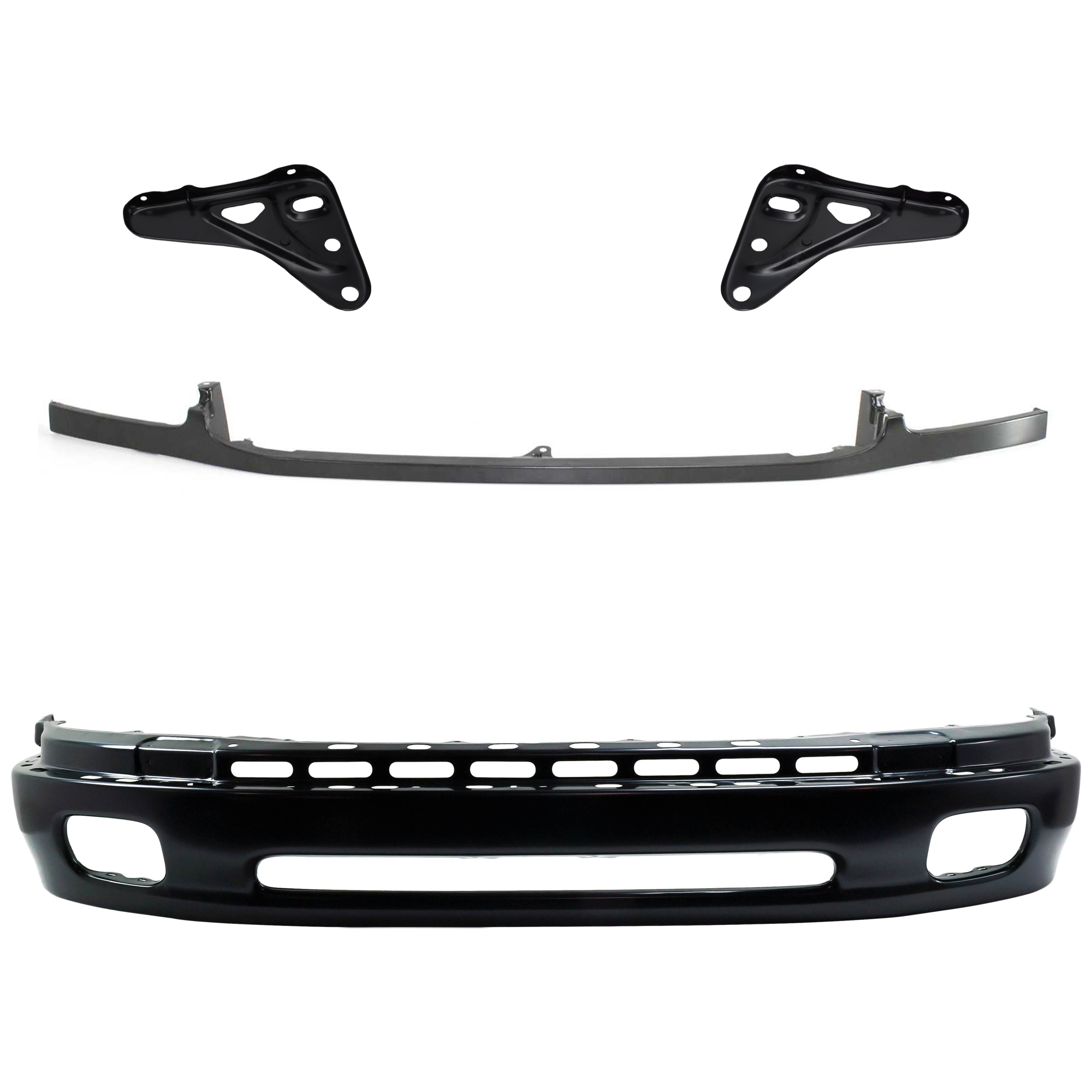 AM TUNDRA 00-06 FRONT BUMPER 4 pc kit w Bumper Trim and Bumper Bracket SKU KIT 072924 C2311 Partslink TO1002171 TO1066127 TO1067127 TO1087109 OEM 521010C010-521420C010-521410C0