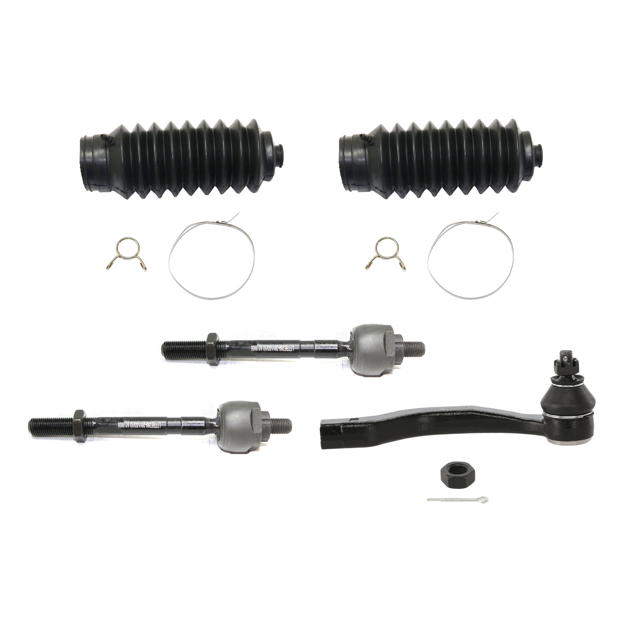 AM CIVIC 92-95 CIVIC DEL SOL 94-97 STEERING RACK BOOT 6 pc kit with Tie Rod End SKU KIT 072924 C2432 OEM 53534SR3N52-53534SV4003-354011
