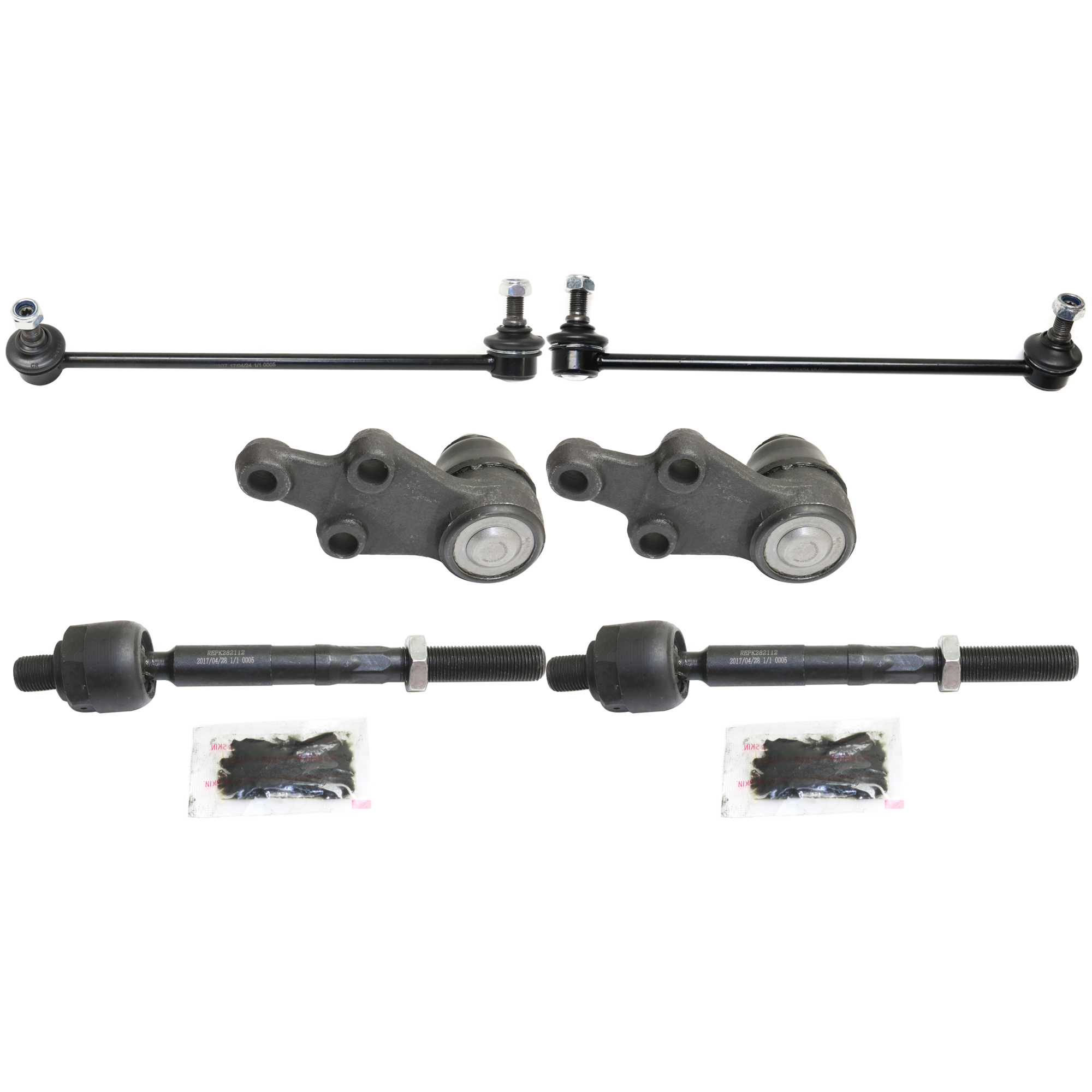AM ENTOURAGE 07-09 SEDONA 06-14 FRONT BALL JOINT RH AND LH Lower Inner 6 pc Kit SKU KIT 072924 C2465 OEM 545303J000-548304D000-548404D0