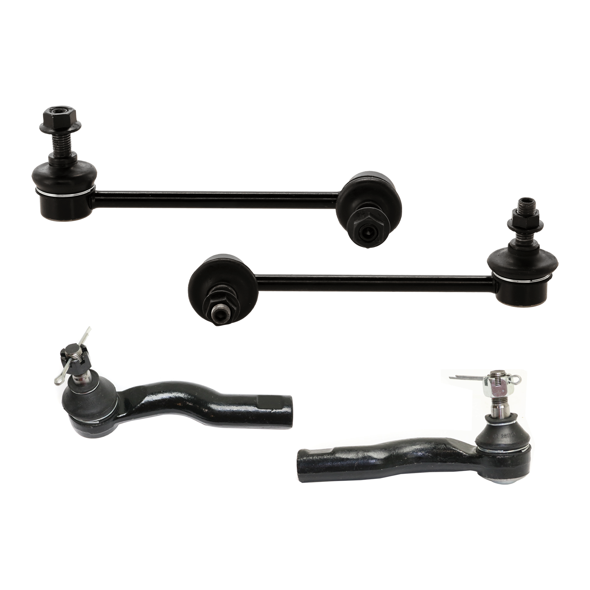 AM FUSION MILAN 06-09 FRONT TIE ROD END RH AND LH Outer 4 pc kit with Sway Bar Link SKU KIT 072924 C2502 OEM 2693500-4012163-6E5Z3A130B ES4
