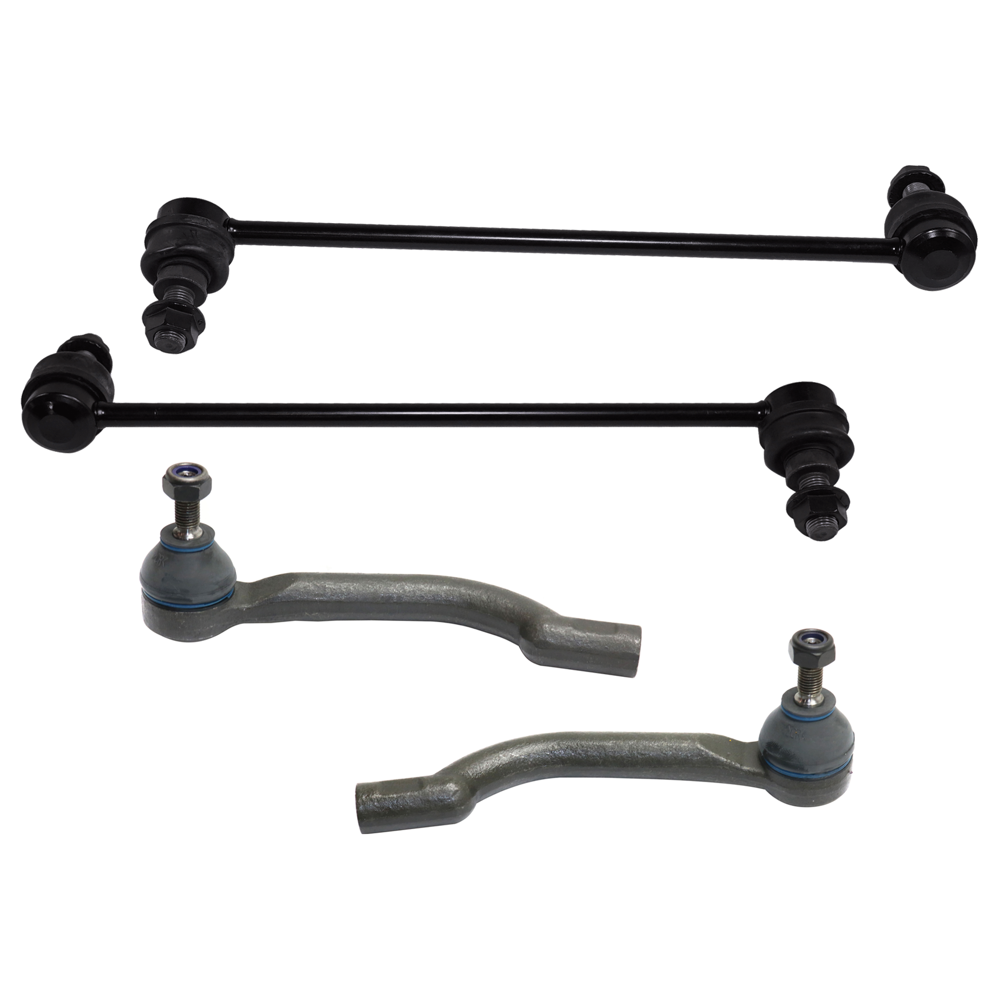AM ROGUE 08-13 ROGUE SELECT 14-15 FRONT SUSPENSION KIT RH AND LH 4 pc Kit with Sway Bar Link and Tie Rod End SKU KIT 072924 C2527 OEM 546684BA0C 546184BA0C D8520JY0