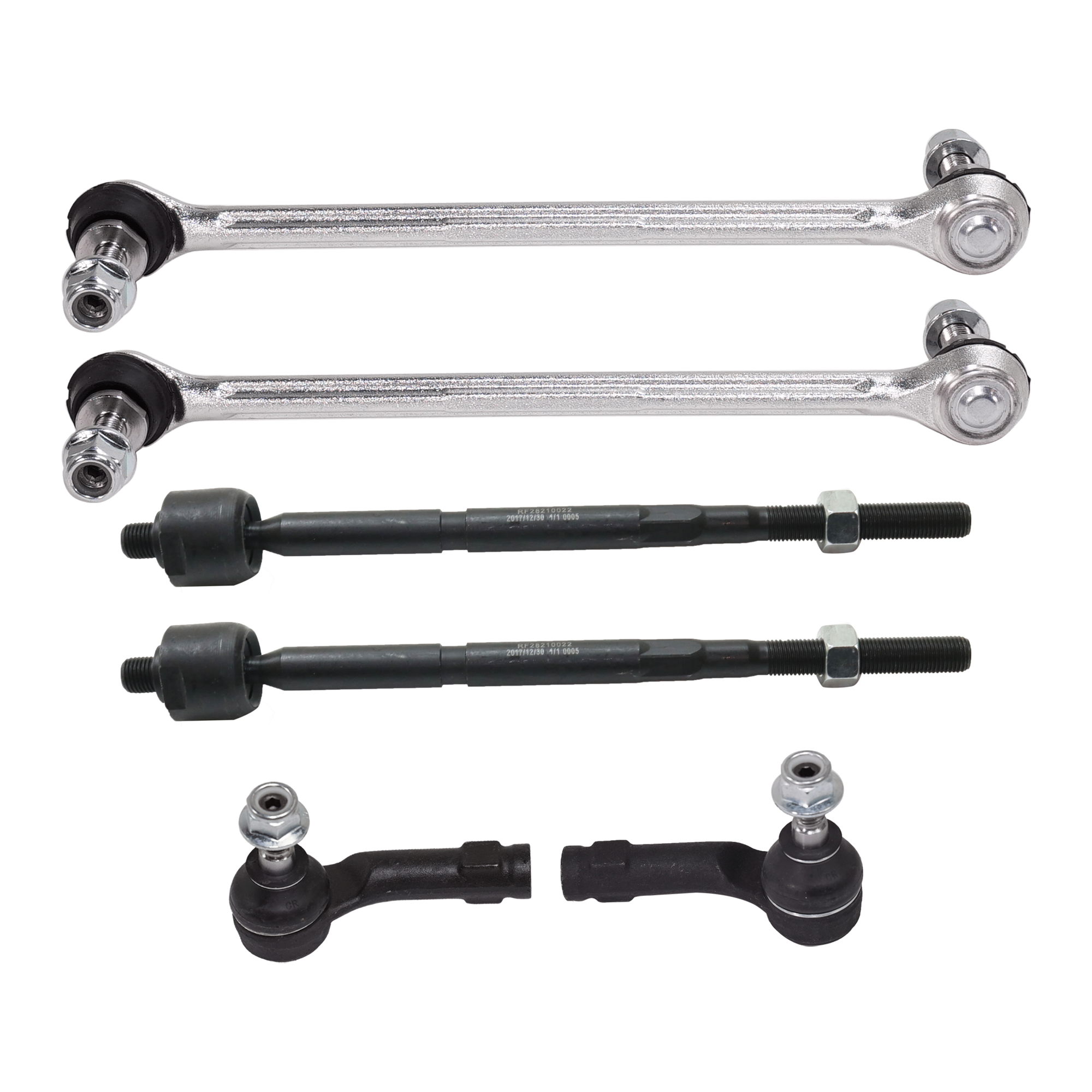 AM FIESTA 11-18 SUSPENSION KIT 6 pc Kit with Tie Rod End SKU KIT 072924 C2584 OEM 8V5Z5K484A 8V5Z5K484B BE8Z3A13