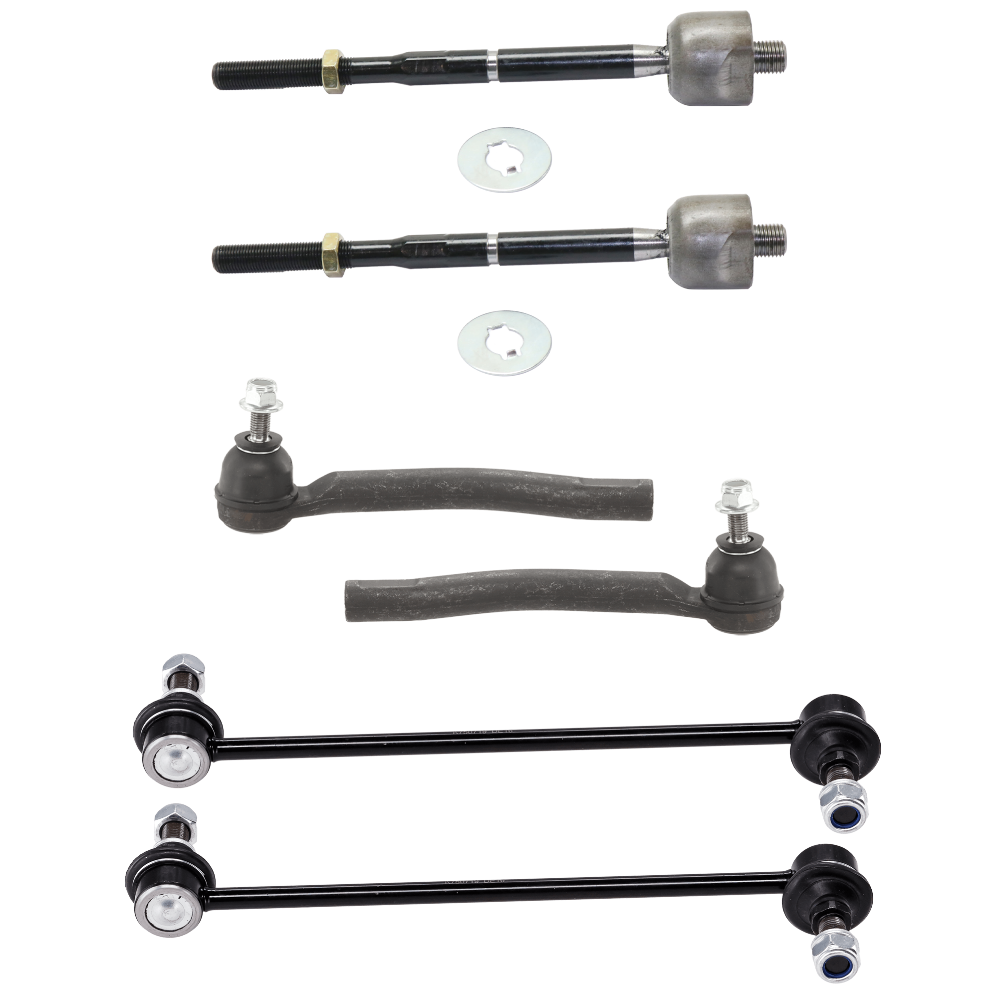 AM NV200 SENTRA 13-14 FRONT TIE ROD RH AND LH Inner and Outer 6 pc kit with Sway Bar Link SKU KIT 072924 C2624 OEM GS30736 TA2676-61242000-193170