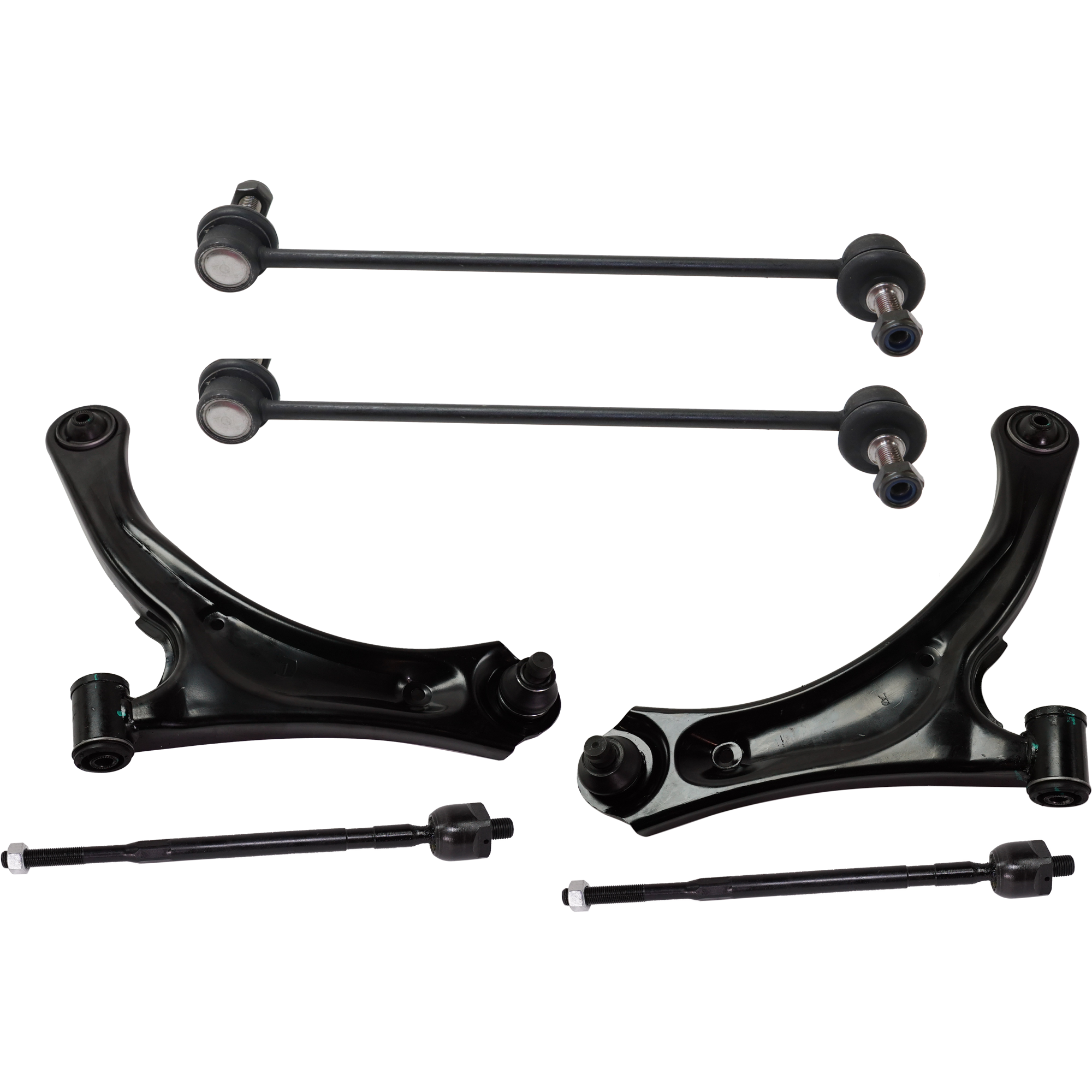 AM AERIO 04-07 SUSPENSION KIT 6 pc Kit with Tie Rod End and Sway Bar Link SKU KIT 072924 C2630 OEM 4520159J00-4520259J00-4242059J