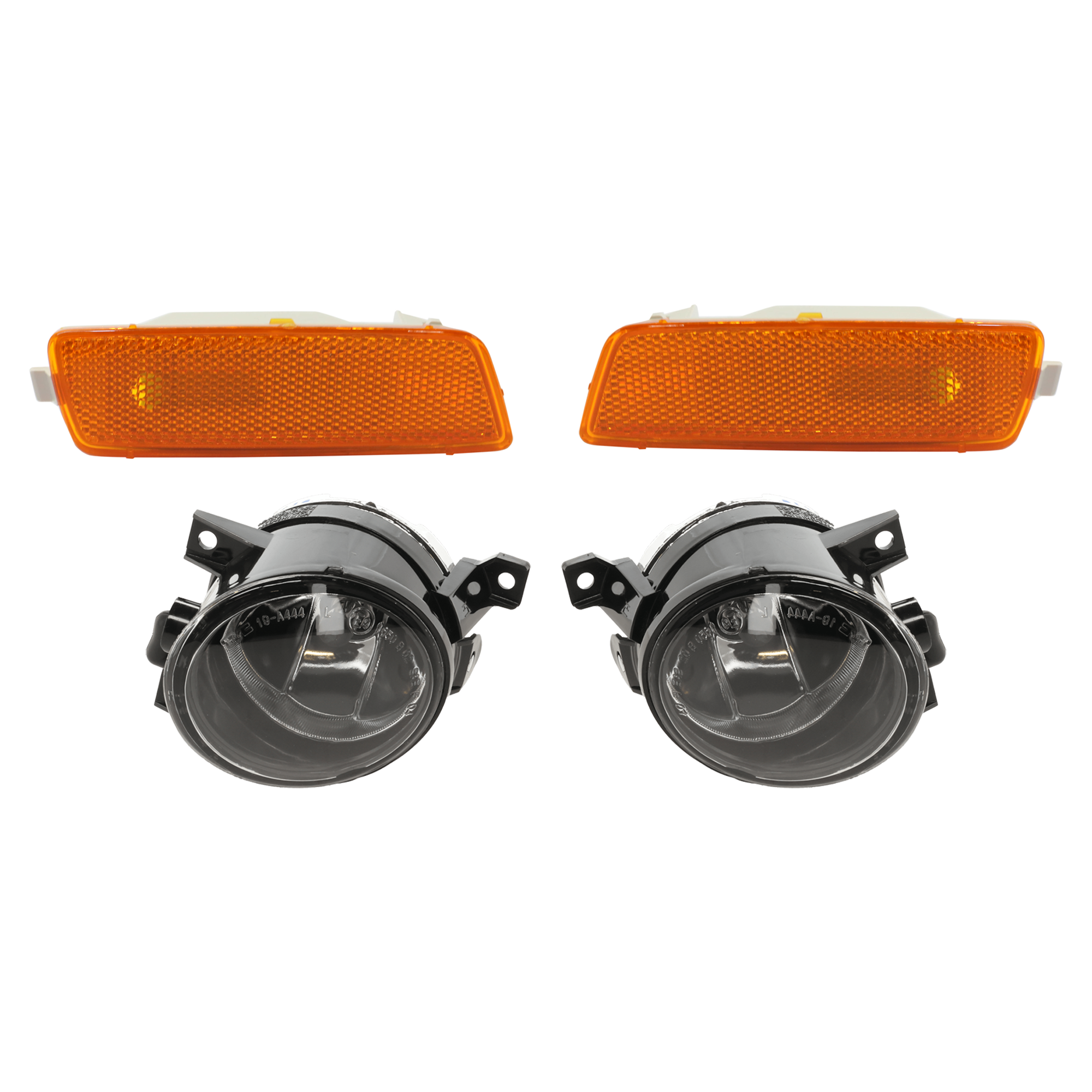 AM JETTA 06-10 FRONT FOG LAMP LH 4 pc kit Assembly SKU KIT 072924 C2653 Partslink VW2592110 VW2593110 VW2530108 VW2531108 OEM 1T0941699H 1T0941700H 1K594507
