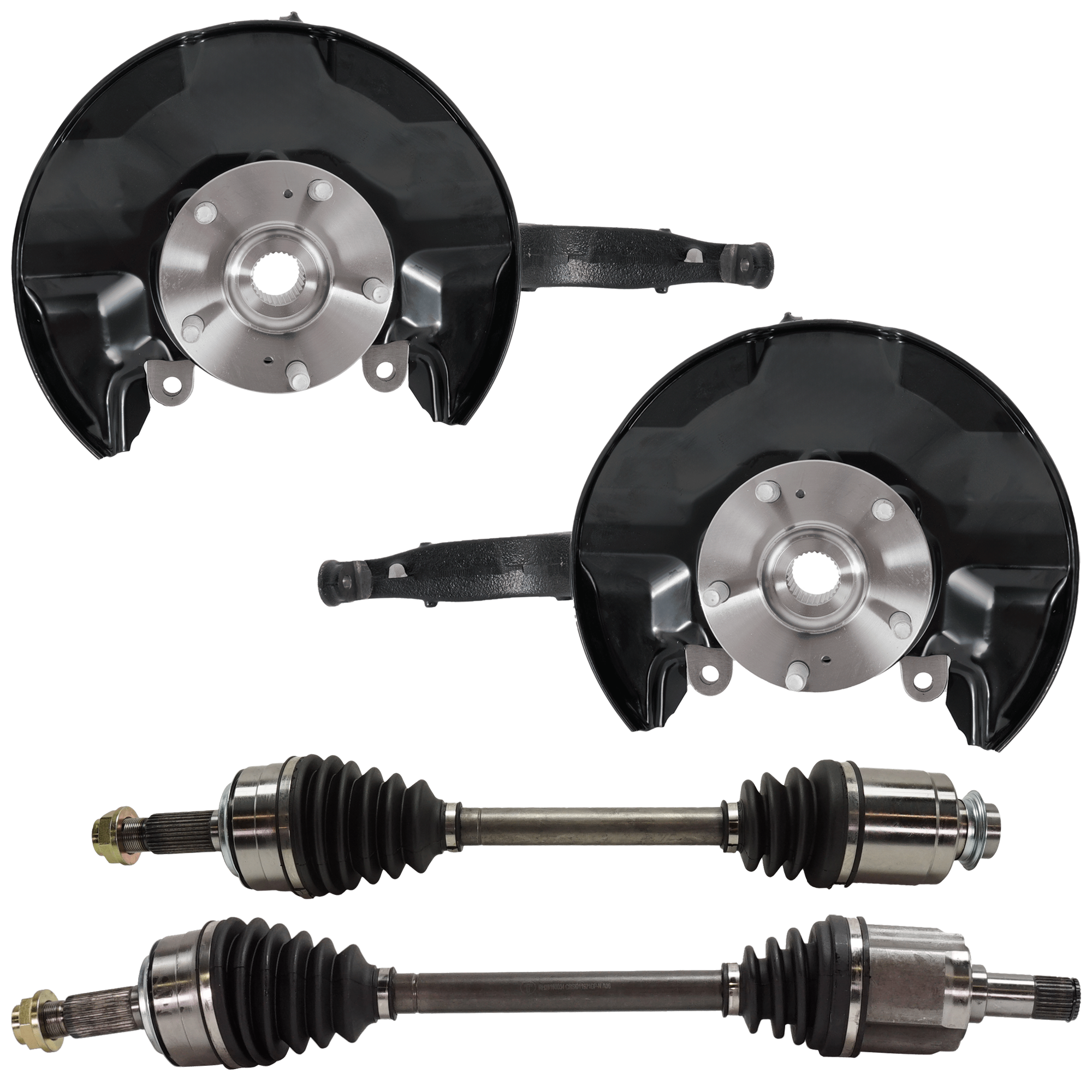 AM ACCORD 08-12 FRONT KNUCKLE RH AND LH 4 pc Kit Loaded with Axle Assembly SKU KIT 072924 C2703