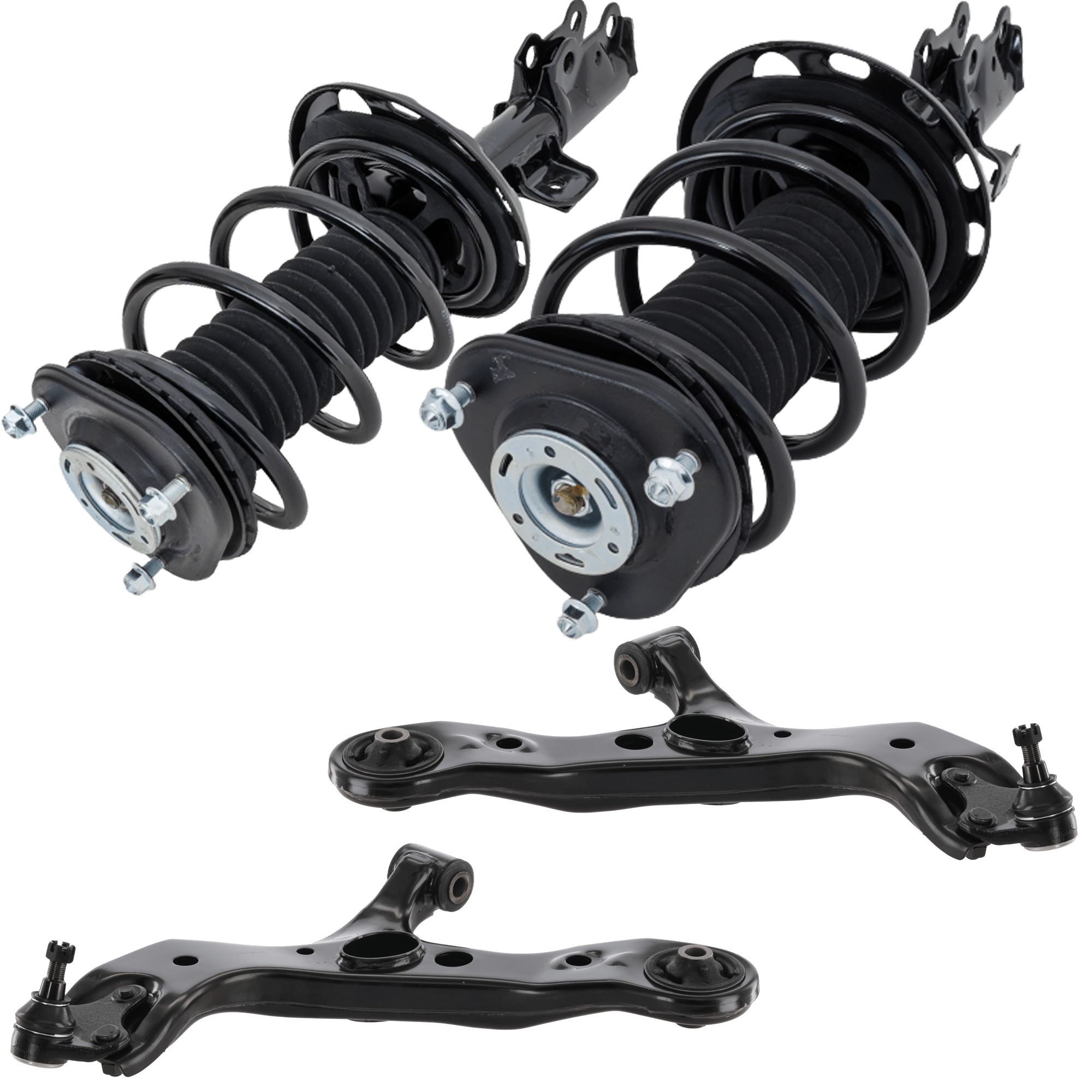 AM RAV4-06-12 FRONT FULLY LOADED STRUT RH AND LH 4 pc kit with Control Arms SKU KIT 072924 C2715 OEM 11253-11255-172276-816931