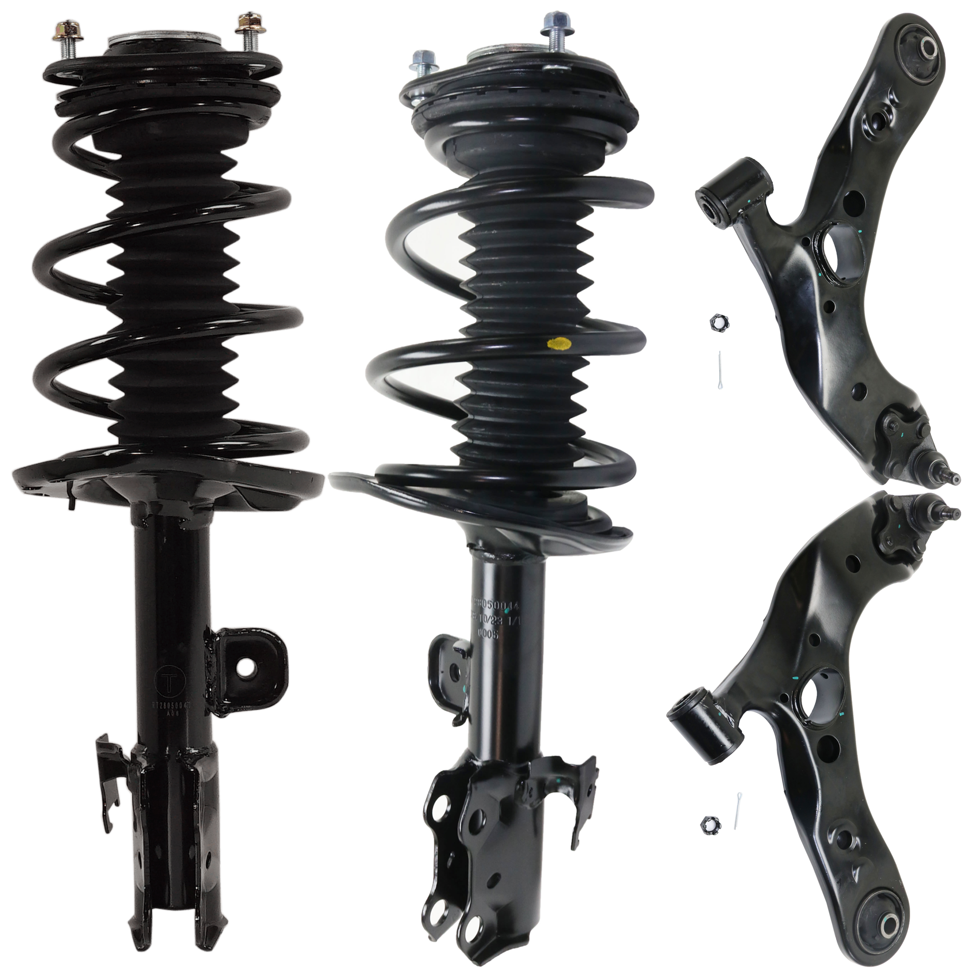AM RAV4-06-12 FRONT FULLY LOADED STRUT RH AND LH 4 pc kit with Control Arms SKU KIT 072924 C2717 OEM 272275-811391-817652-270154