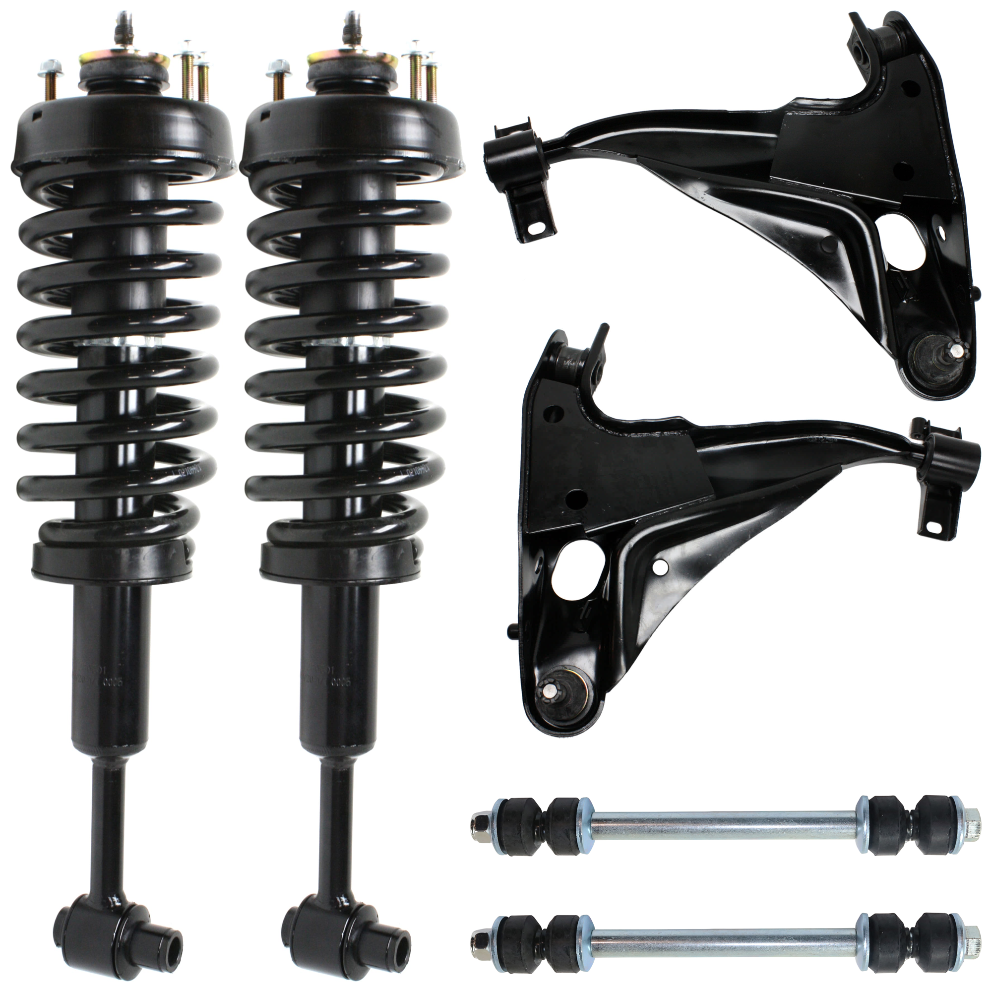 AM EXPLORER MOUNTAINEER 02-03 FRONT CONTROL ARM RH AND LH 6 pc kit with Control Arm and Sway Bar Link SKU KIT 072924 C2750 OEM 3U2Z18124PAA 2L2Z3078AA MCS0E1