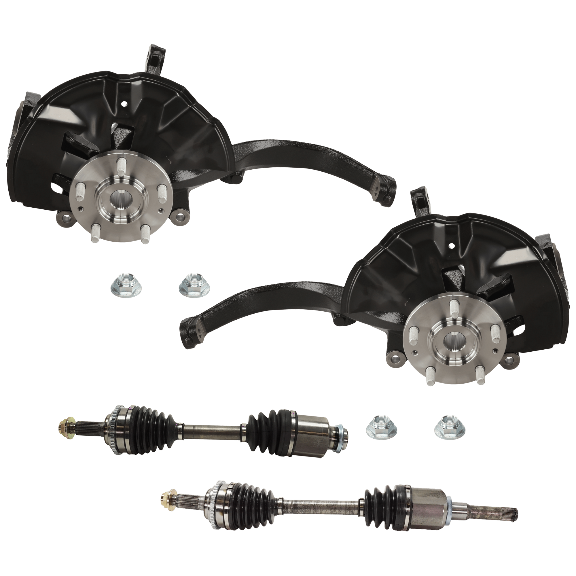AM FUSION 10-12 MILAN 10-11 FRONT KNUCKLE RH AND LH 4 pc Kit Steering with Axle Assembly SKU KIT 072924 C2779
