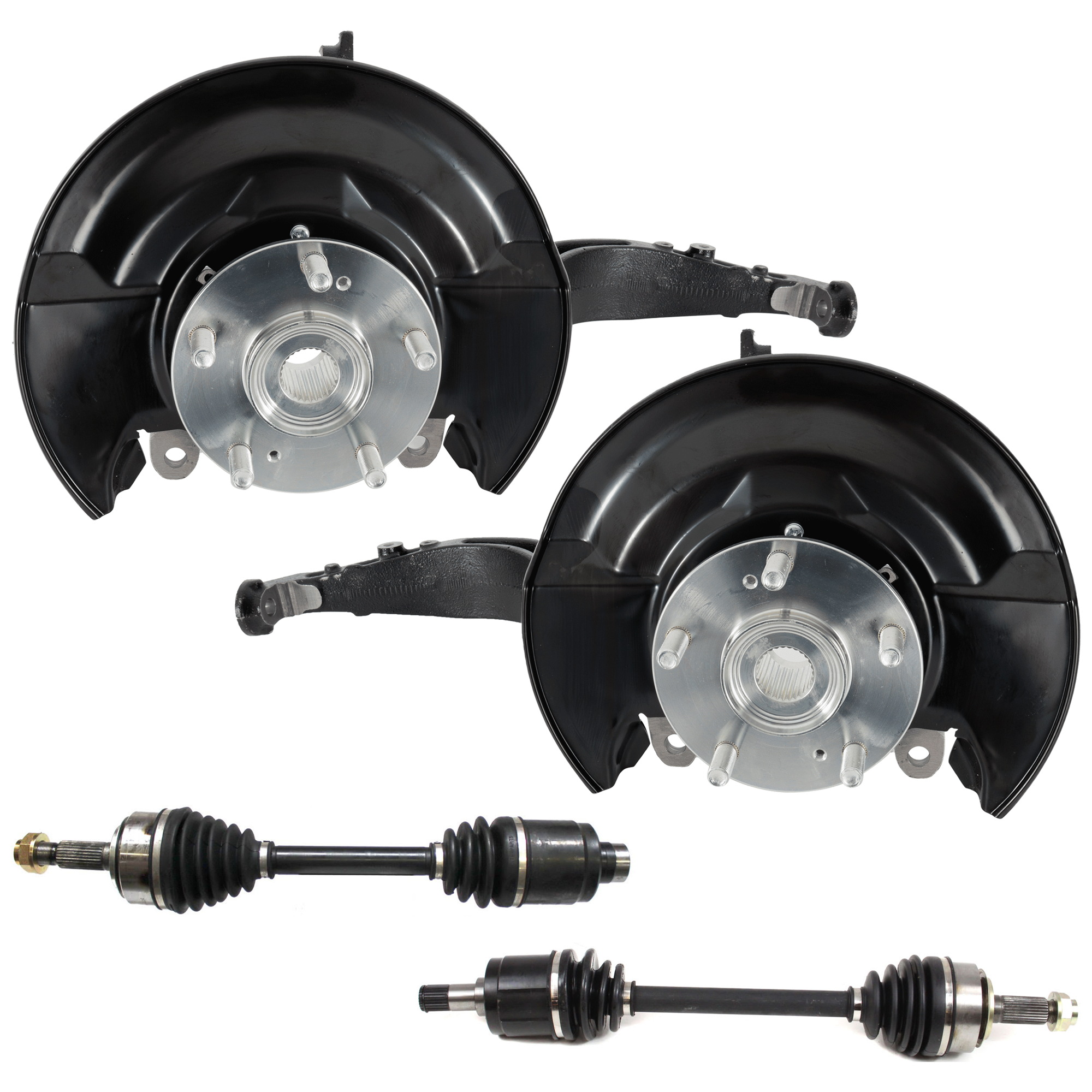 AM ACCORD 03-07 FRONT KNUCKLE RH AND LH 4 pc Kit Loaded with Axle Assembly SKU KIT 072924 C2780