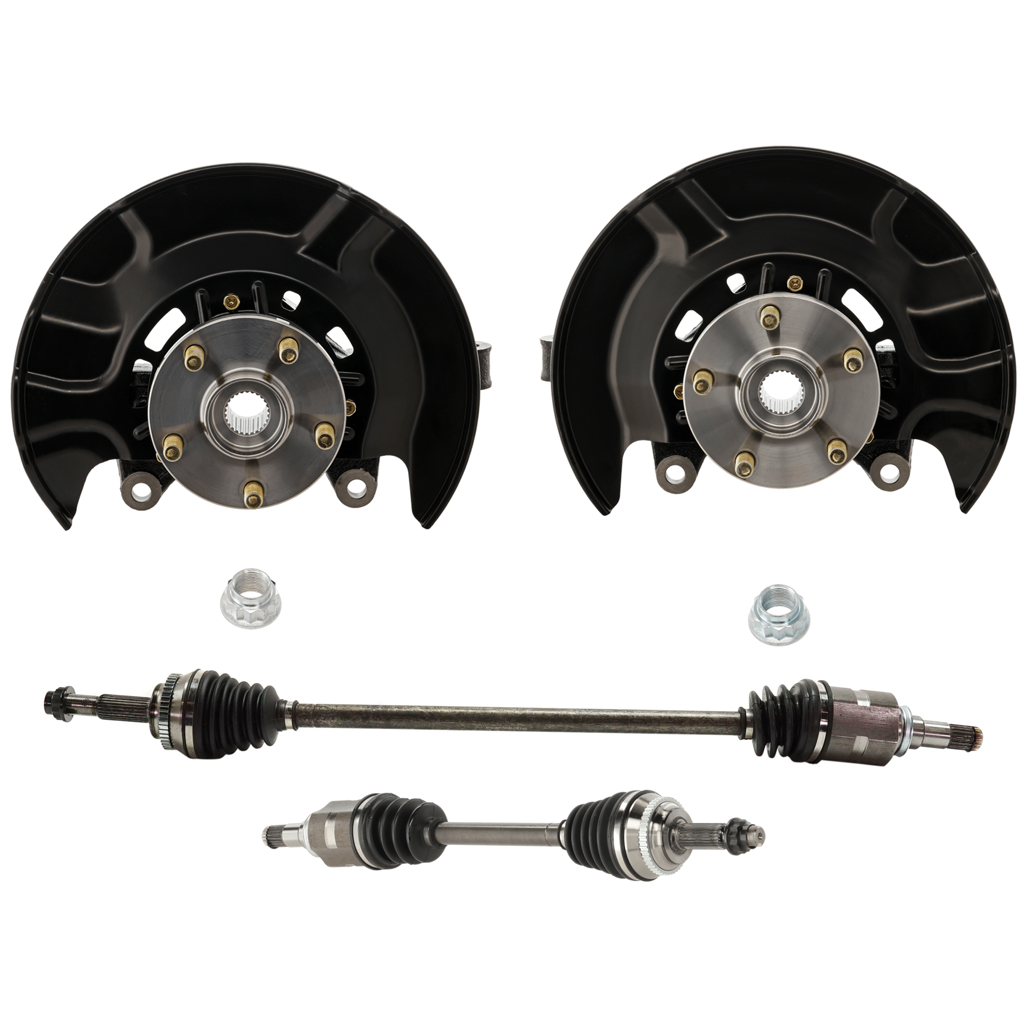 AM COROLLA 09-13 MATRIX 09-13 FRONT KNUCKLE RH AND LH 4 pc Kit Steering with Axle Assembly SKU KIT 072924 C2784