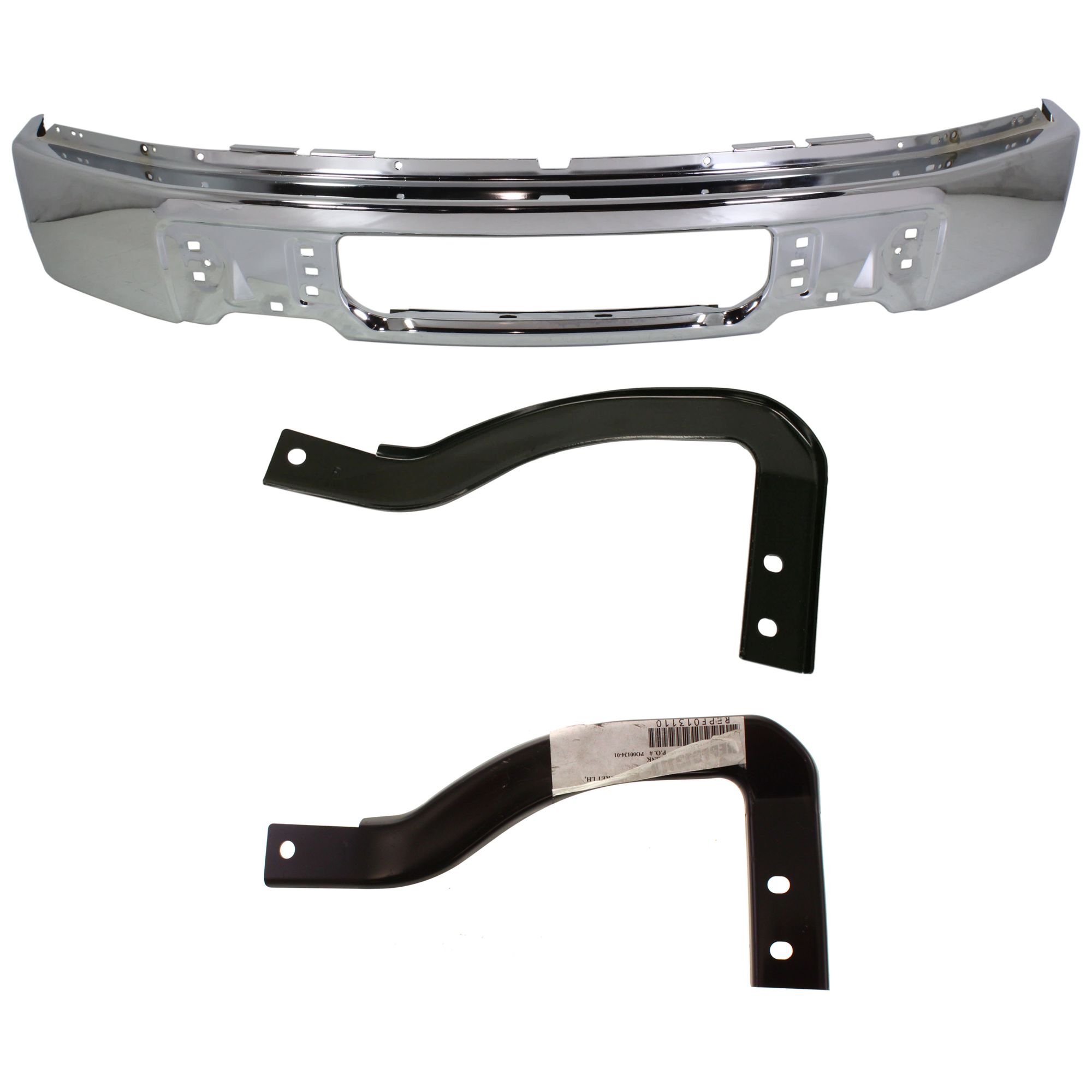 AM F 150-09-14 FRONT BUMPER 3 pc kit w Bumper Bracket SKU KIT 072924 C2979 Partslink FO1002412 FO1067178 FO1066178 OEM 9L3Z17757A 9L3Z17754A 9L3Z1775