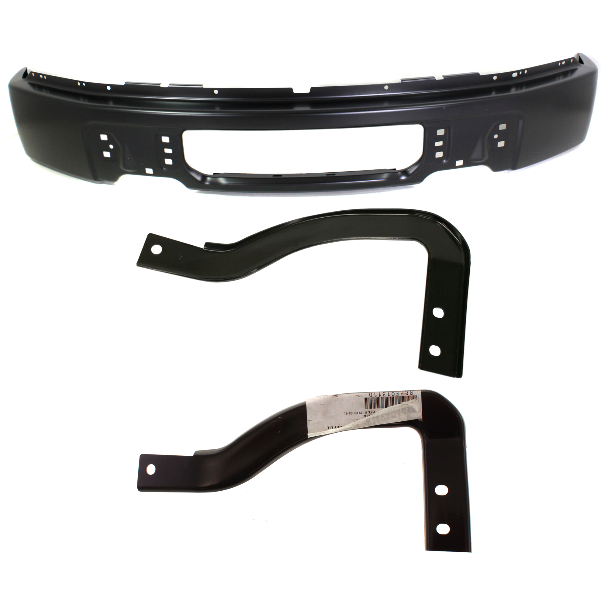 AM F 150-09-14 FRONT BUMPER 3 pc kit w Bumper Bracket SKU KIT 072924 C2980 Partslink FO1002414 FO1067178 FO1066178 OEM 9L3Z17757CPTM 9L3Z17754A 9L3Z1