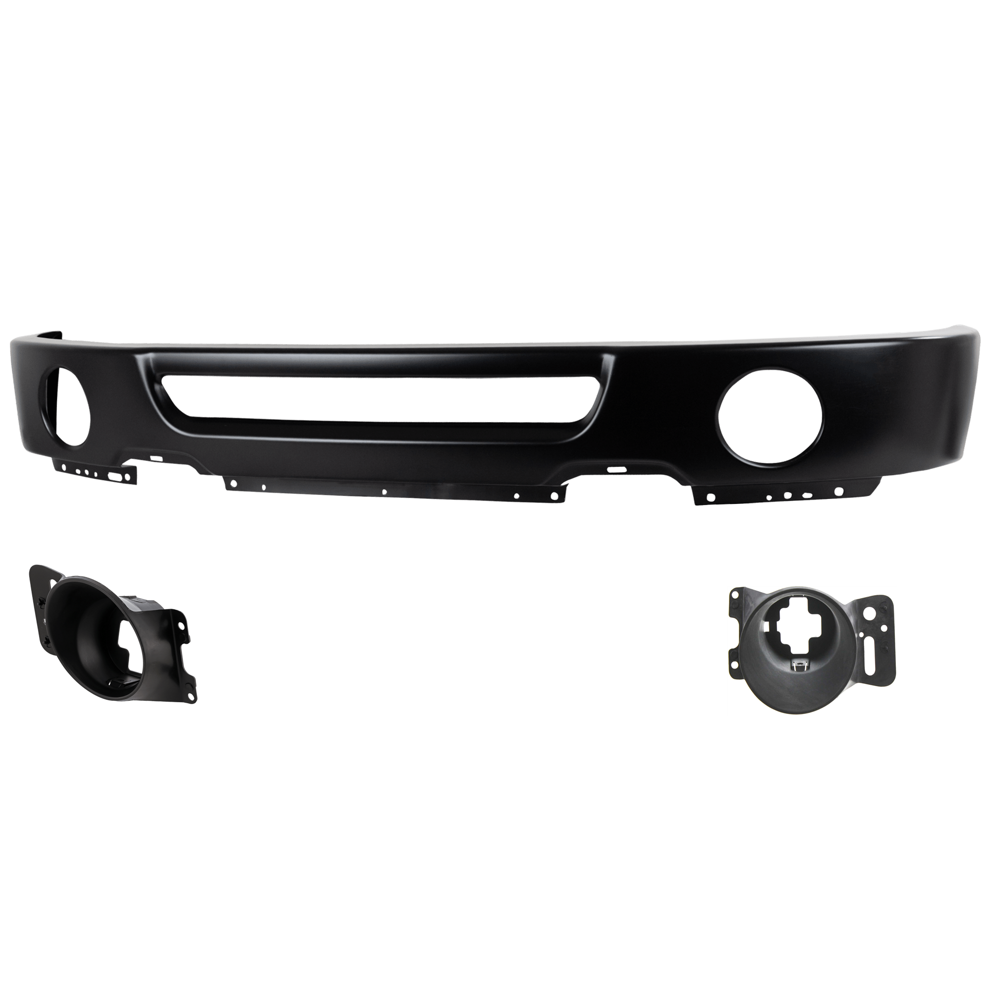 AM F 150-06-08 MARK LT 07-08 FRONT BUMPER 3 pc kit w Fog Light Bracket SKU KIT 072924 C3039 Partslink FO1002401 FO2601101 FO2600101 OEM 6L3Z17757DAPTM 6L3Z15266AA 6L3