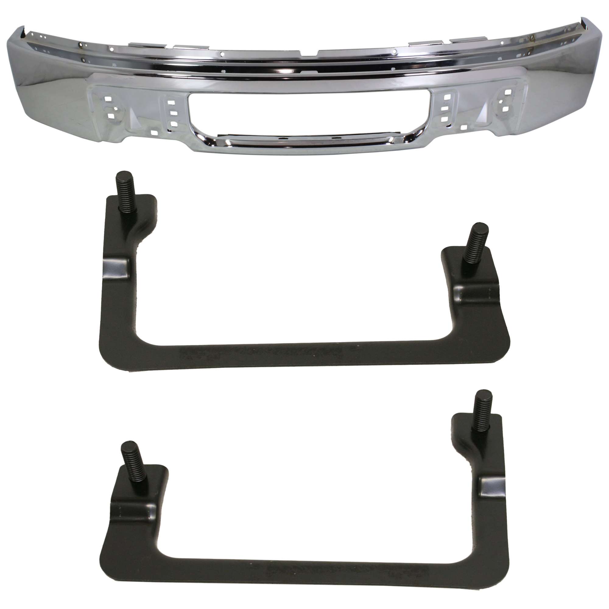 AM F 150-09-14 FRONT BUMPER 3 pc kit w Bumper Bracket SKU KIT 072924 C3043 Partslink FO1002412 FO1067181 FO1066181 OEM 9L3Z17757A 9L3Z17C886A 9L3Z17C