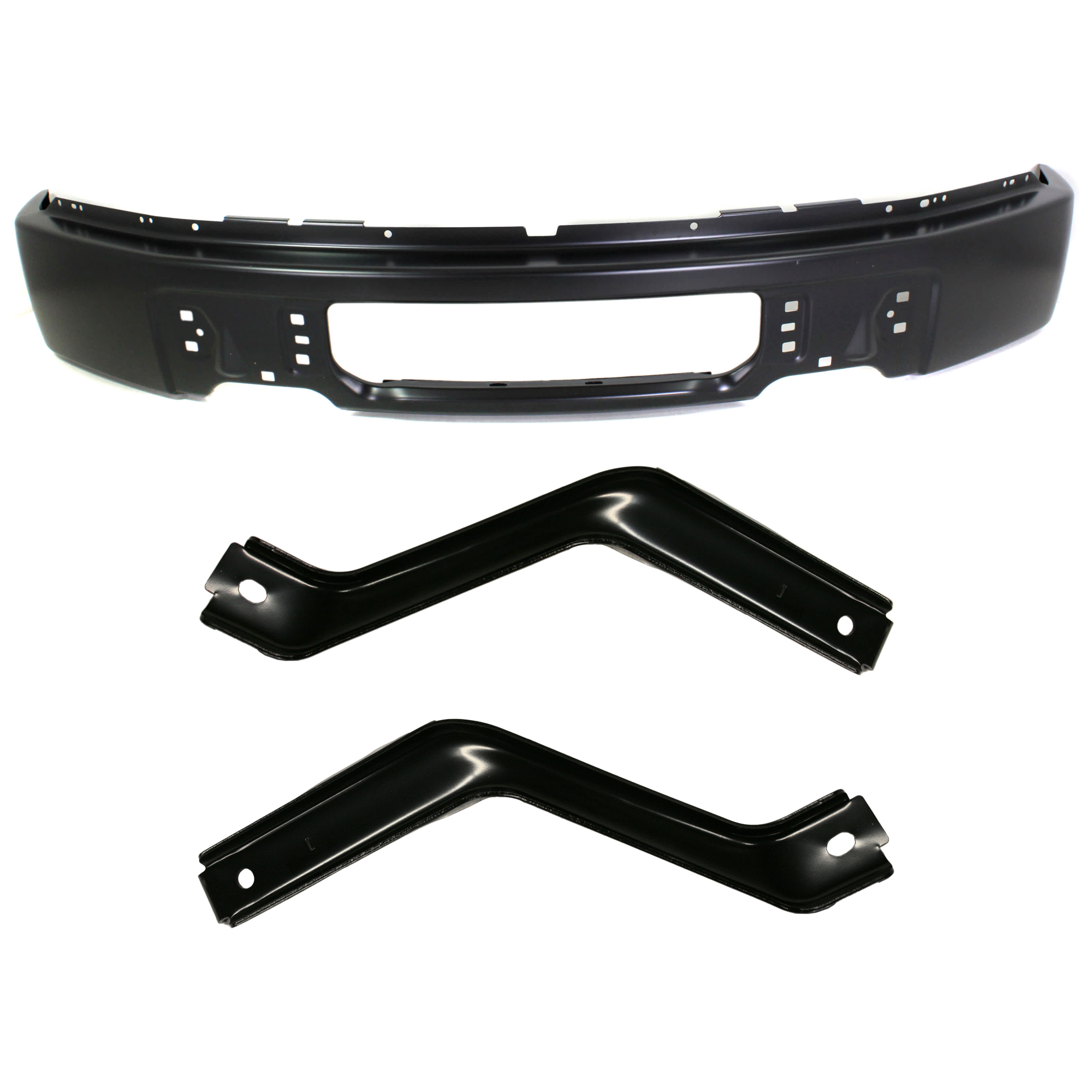 AM F 150-09-14 FRONT BUMPER 3 pc kit w Bumper Bracket SKU KIT 072924 C3046 Partslink FO1002414 FO1066179 FO1067179 OEM 9L3Z17757CPTM 9L3Z17755B 9L3Z1