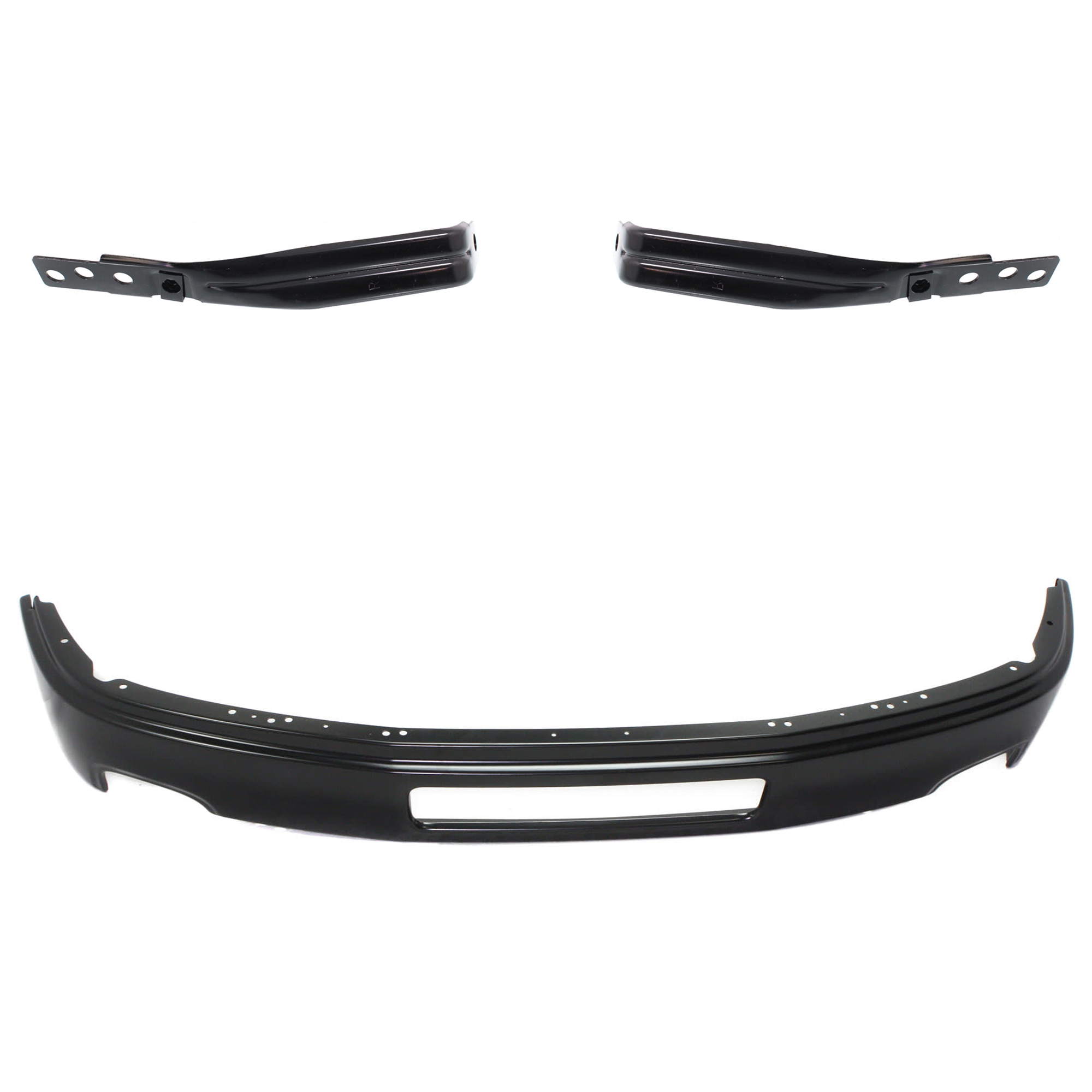 AM SIERRA 2500-3500 HD 11-14 FRONT BUMPER 3 pc kit w Bumper Bracket SKU KIT 072924 C3069 Partslink GM1002840 GM1063104 GM1062104 OEM 23123402-25993620-25993619