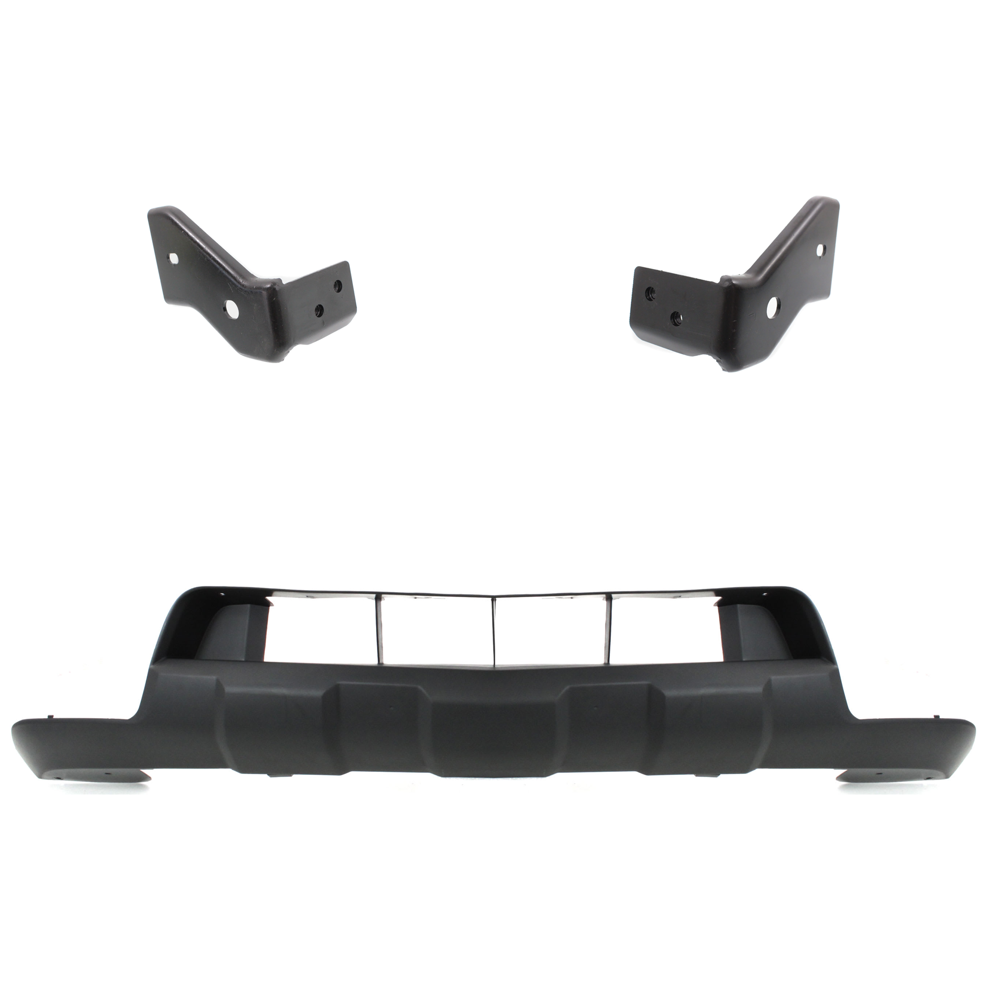 AM FRONTIER 05-19 FRONT LOWER VALANCE Lower Cover Primed 3 pc kit with Bumper Bracket SKU KIT 072924 C3089 Partslink NI1015100 NI1042100 NI1043100 OEM 62026EA800-62215ZL00B 62214ZL0
