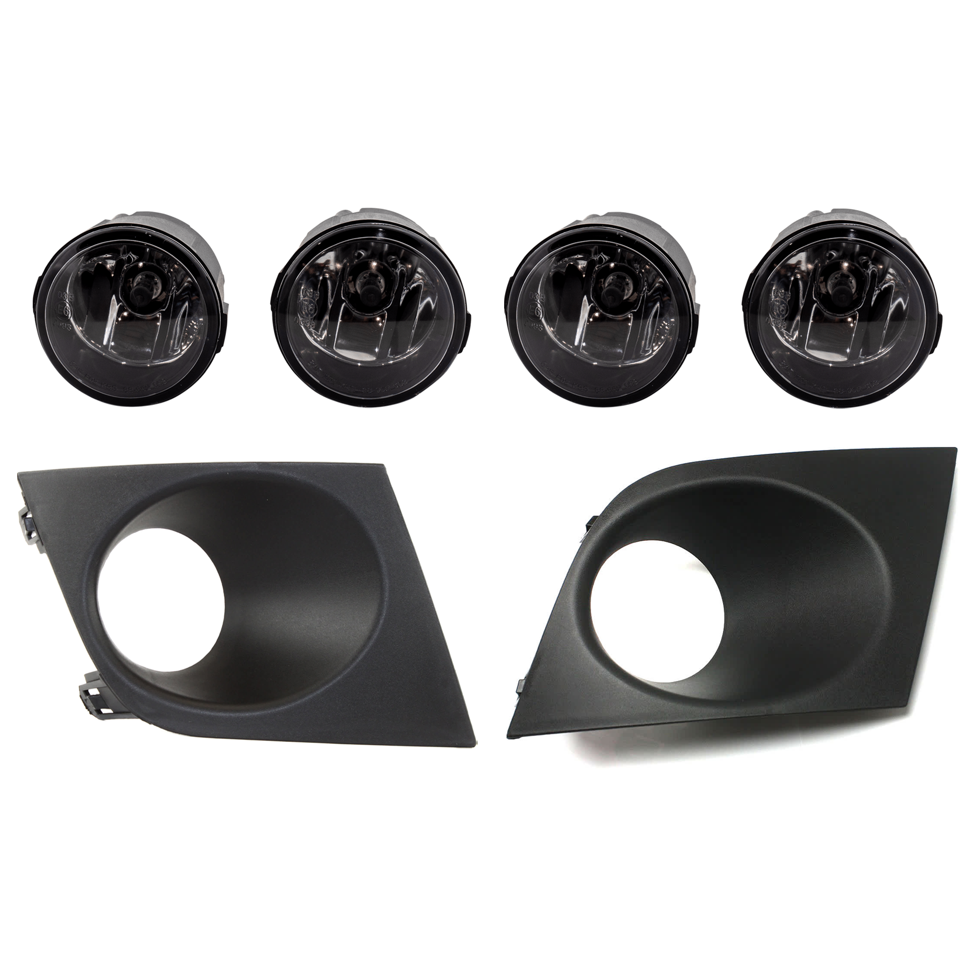 AM VERSA 07-12 FRONT FOG LAMP RH AND LH 3 pc kit Assembly with Fog Light Trim SKU KIT 072924 C3091 Partslink NI2590103 NI1038112 NI1039112 OEM B615089928-261508993B 62257EM3