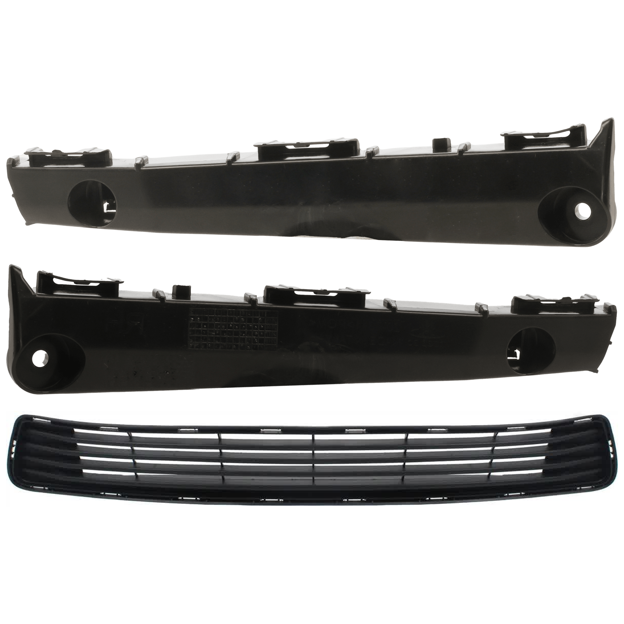 AM CAMRY 12-14 FRONT BUMPER GRILLE Textured Black 3 pc Kit with Bumper Retainer SKU KIT 072924 C3101 Partslink TO1036128 TO1032111 TO1033111 OEM 5311206200-5253606120-52535061