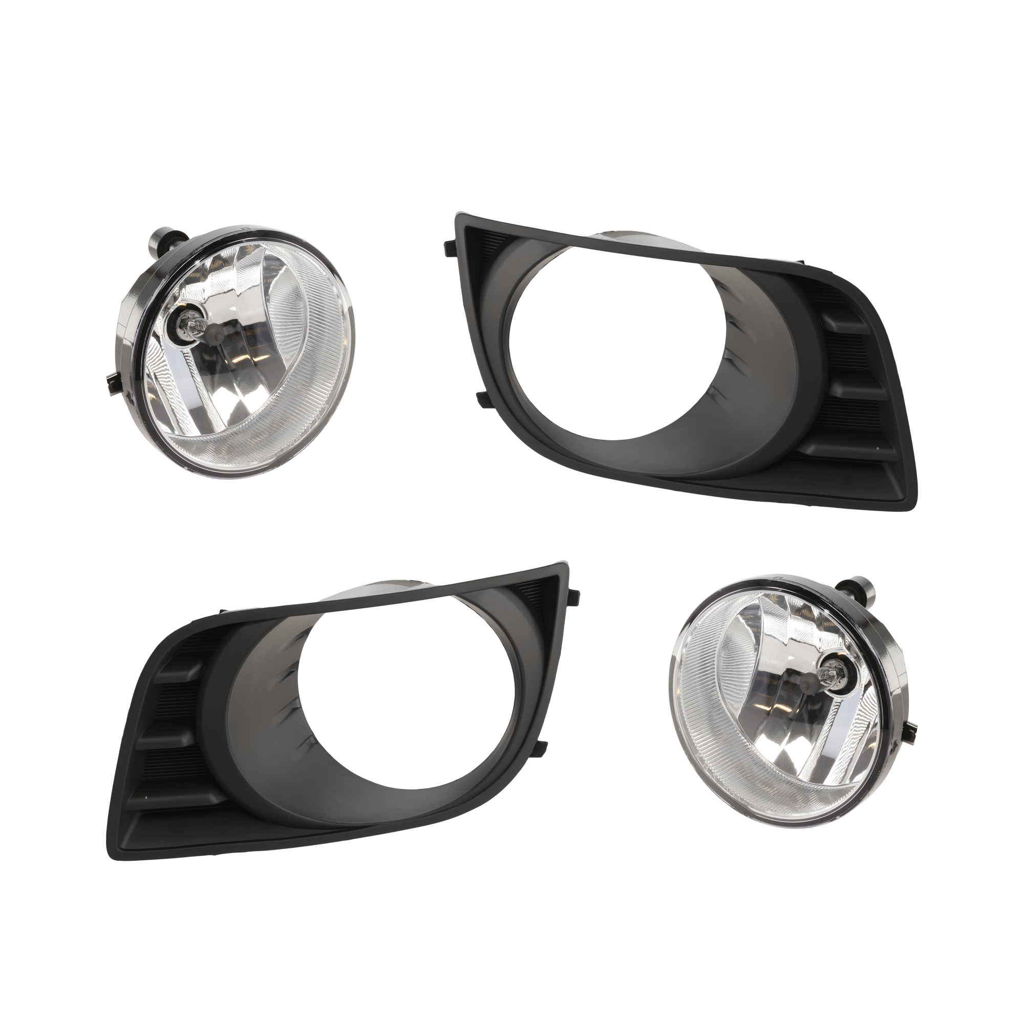 AM SEQUOIA 08-17 FRONT FOG LAMP RH=LH 4 pc kit Assembly Halogen w Breather Valve SKU KIT 072924 C3116 Partslink TO2592117 TO1038157 TO1039157 OEM 81210AA030-814820C021-814810C0
