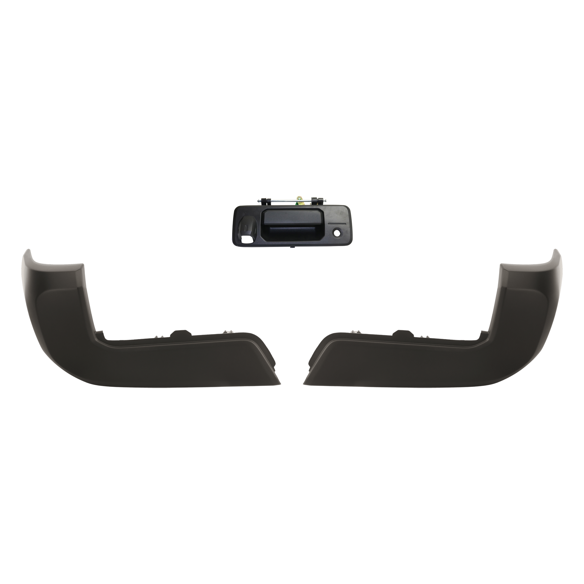 AM TACOMA 16-23 TAILGATE HANDLE 3 pc Kit with Bumper End SKU KIT 072924 C3121 Partslink TO1915118 TO1104133 TO1105133 OEM 690900C091-690900C090-52156040