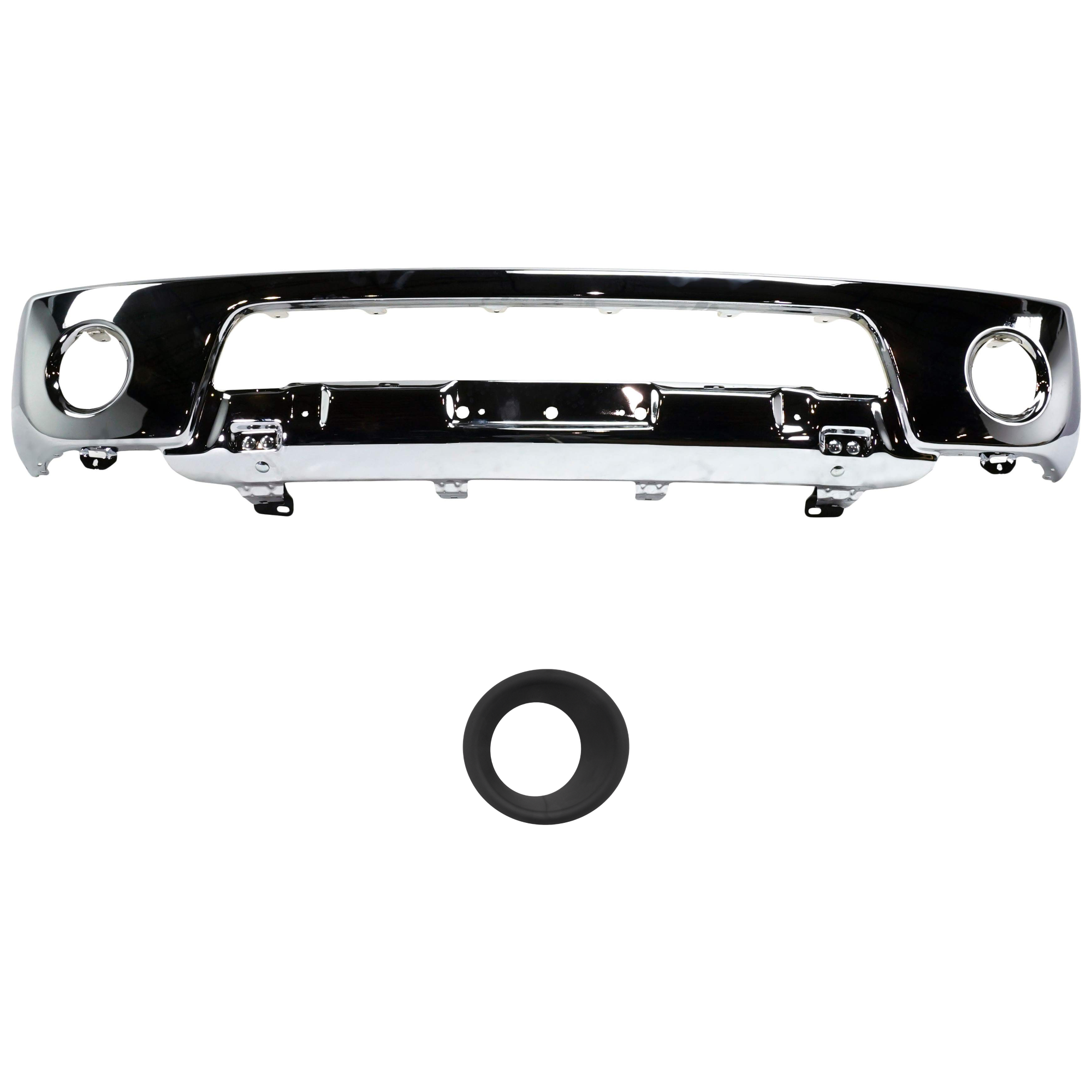 AM FRONTIER 05-08 FRONT BUMPER 2 pc kit with Fog Light Trim SKU KIT 072924 C3122 Partslink NI1002138 NI1038117 NI1039117 OEM 62014EA800-62257EA800-62256EA8