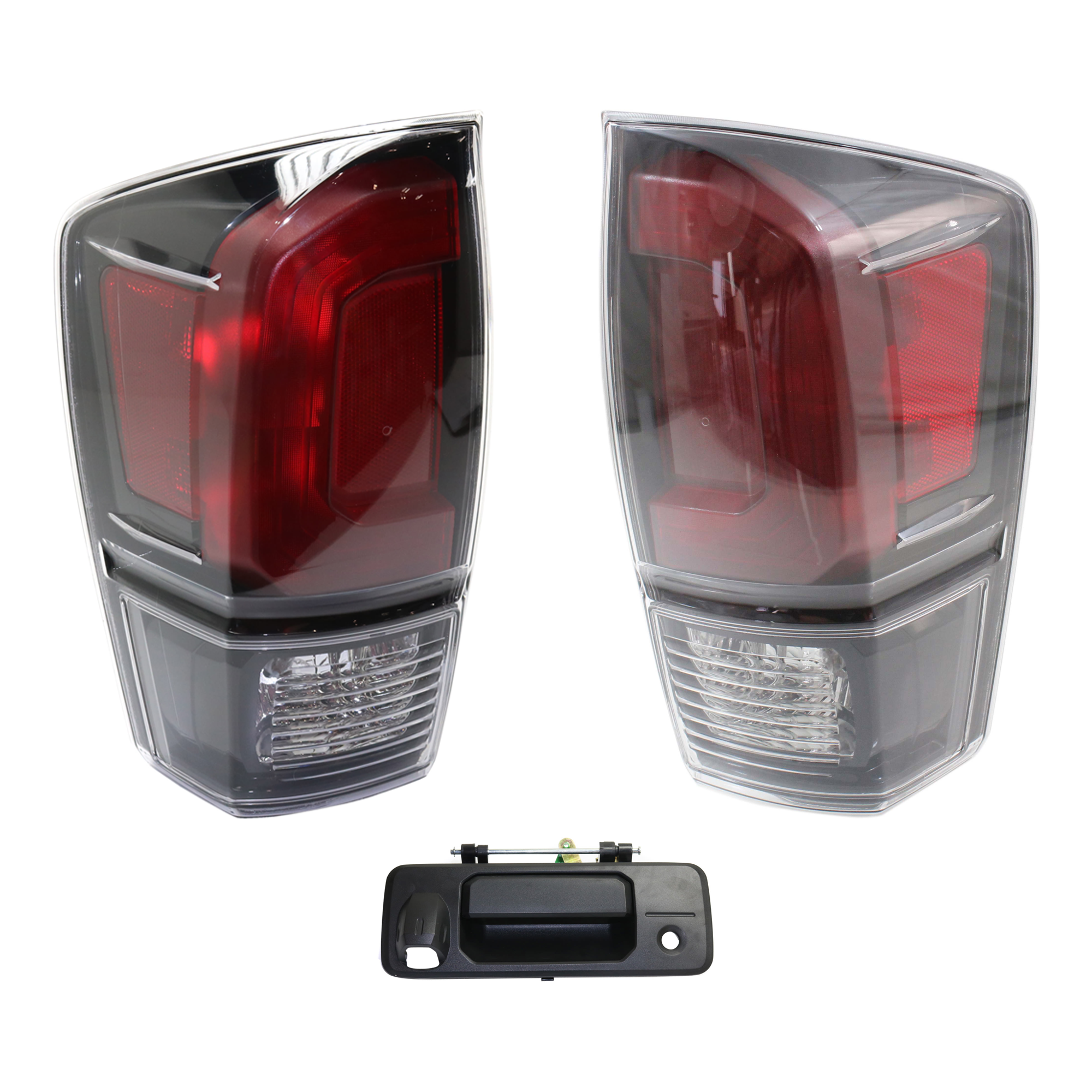 AM TACOMA 17-19 TAIL LIGHT 3 pc Kit with Tailgate Handle SKU KIT 072924 C3126 Partslink TO2800201 TO2801201 TO1915118 OEM 8155004200-8156004200-690900C0