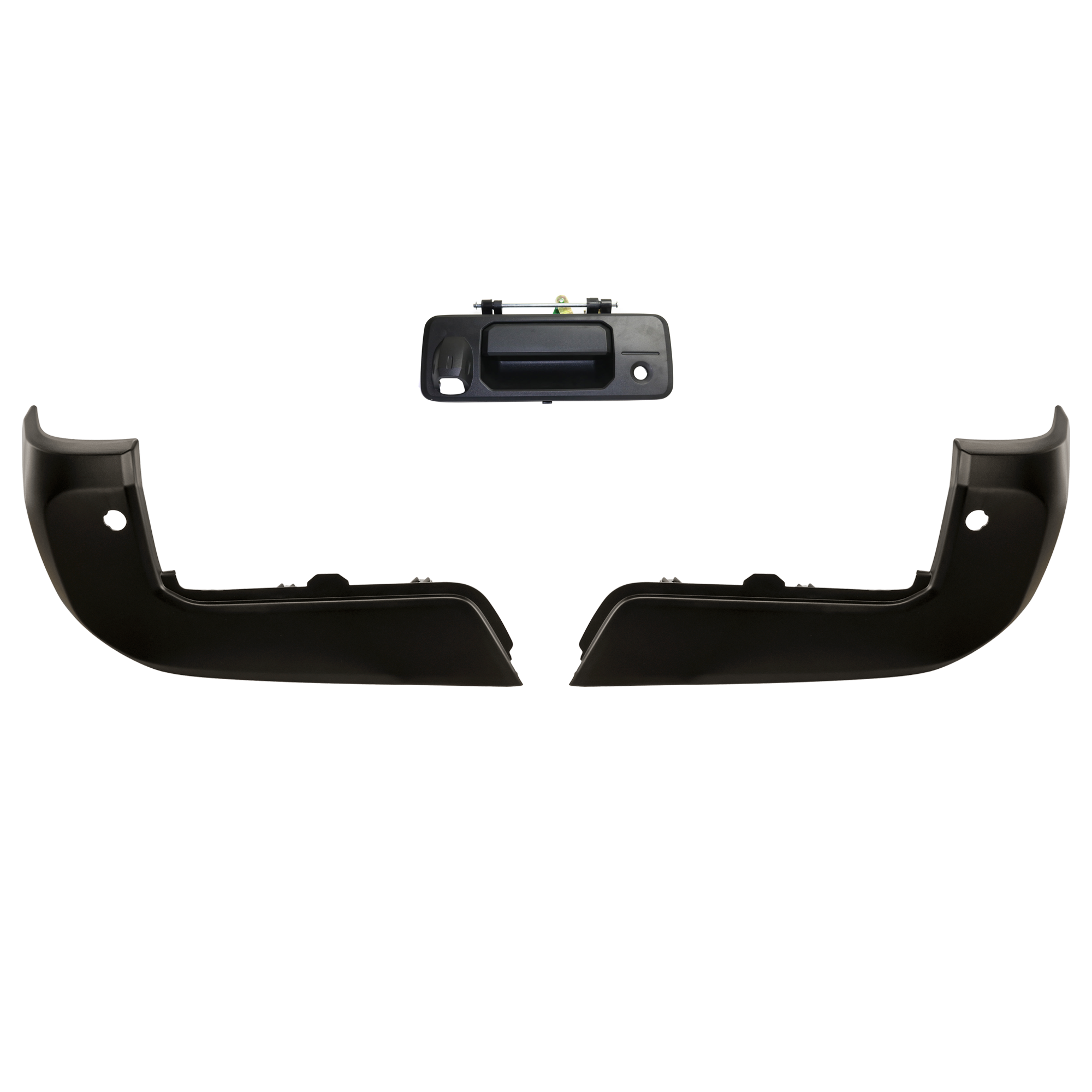 AM TACOMA 16-23 TAILGATE HANDLE 3 pc Kit with Bumper End SKU KIT 072924 C3127 Partslink TO1915118 TO1105138 TO1104138 OEM 690900C091-690900C090-52155049