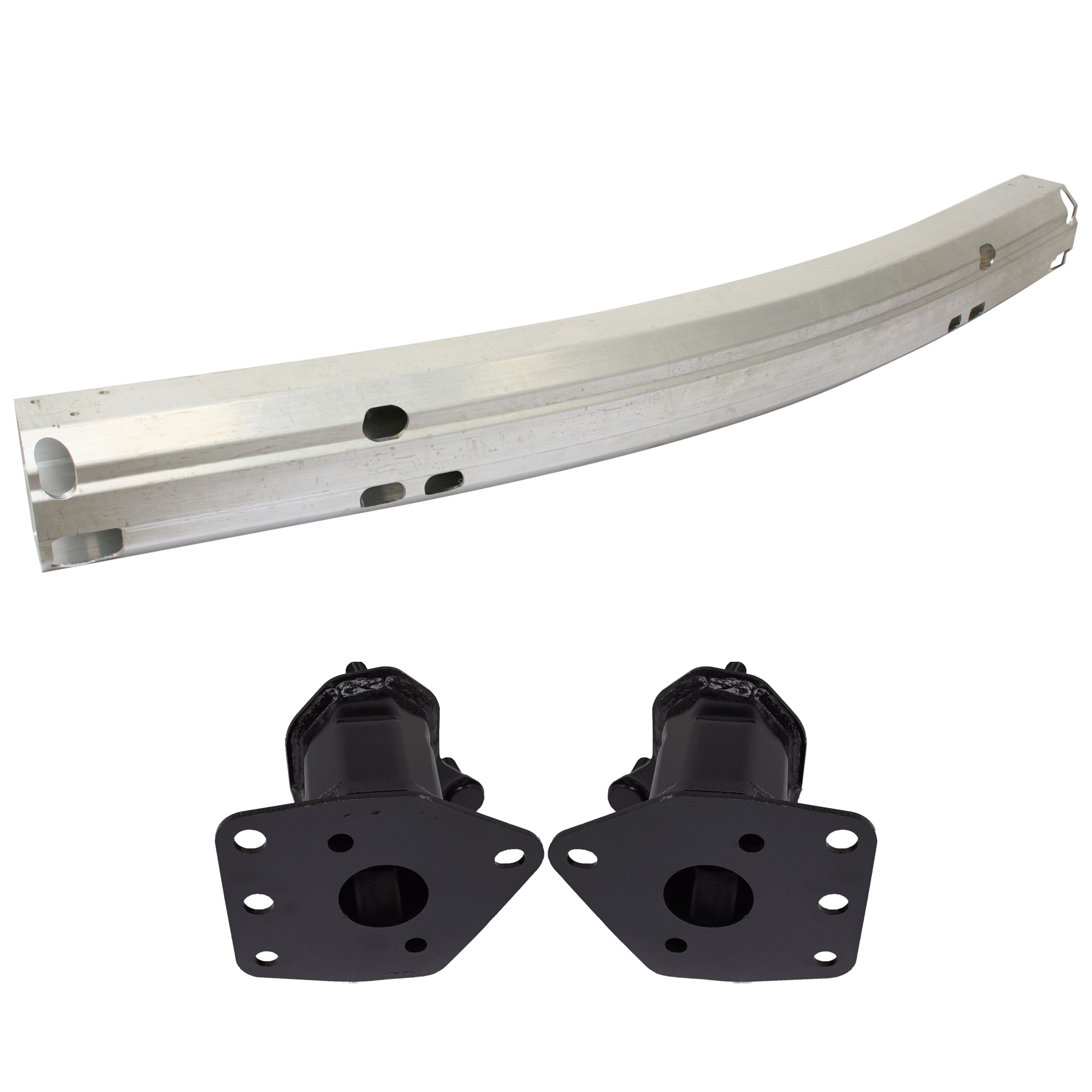 AM TUNDRA 07-09 SEQUOIA 08-17 FRONT REINFORCEMENT 3 pc kit Impact Bar Aluminum Sequoia with Laser Cruise Control with Bumper Bracket SKU KIT 072924 C3135 Partslink TO1006215 TO1067168 TO1067162 TO1066162 OEM 521310C030-520250C010-520260C0
