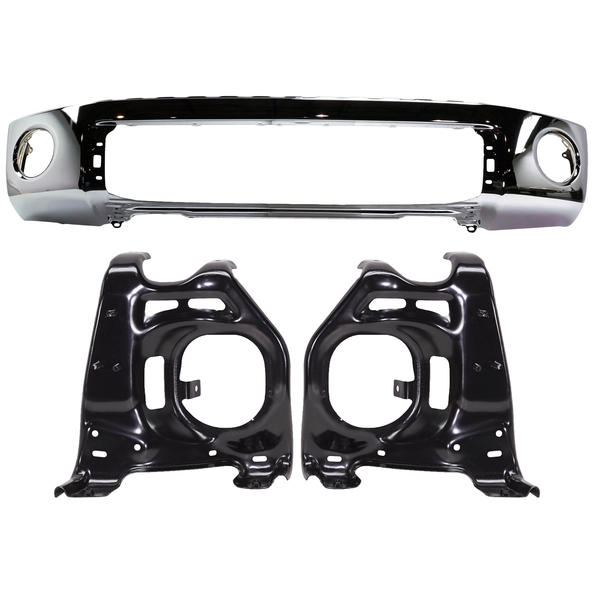 AM TUNDRA 07-13 FRONT BUMPER 3 pc kit w Bumper Bracket SKU KIT 072924 C3136 Partslink TO1002182 TO1067166 TO1066166 OEM 521110C021-521410C040-521420C0