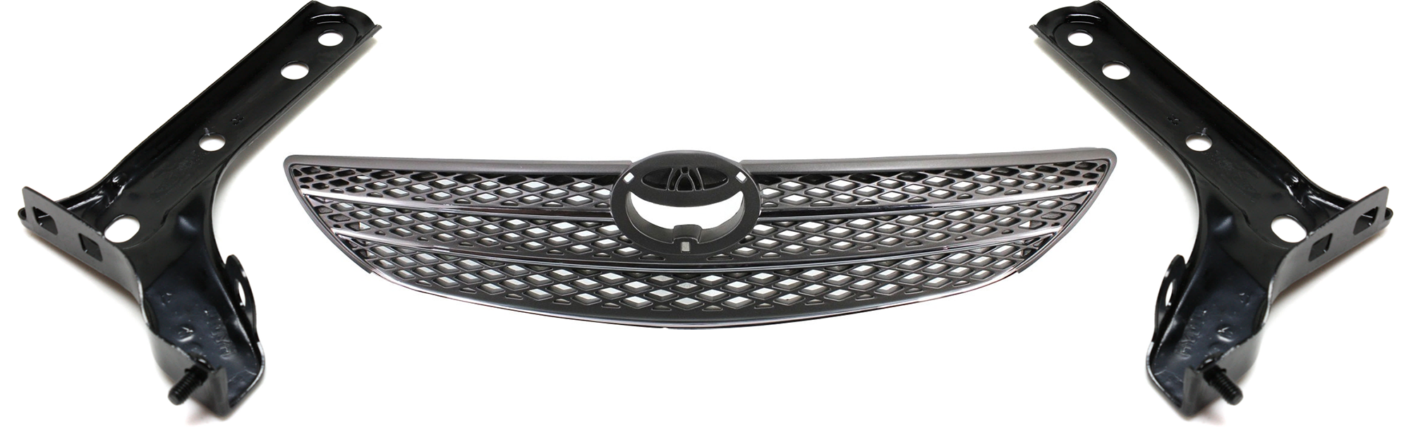 AM CAMRY 02-04 GRILLE 3 pc Kit Painted Gray Shell and Insert LE XLE Models w o Action Pkg SKU KIT 072924 C3146 Partslink TO1200233 TO1066135 TO1067135 OEM 53101AA020-52116AA020-52115AA0