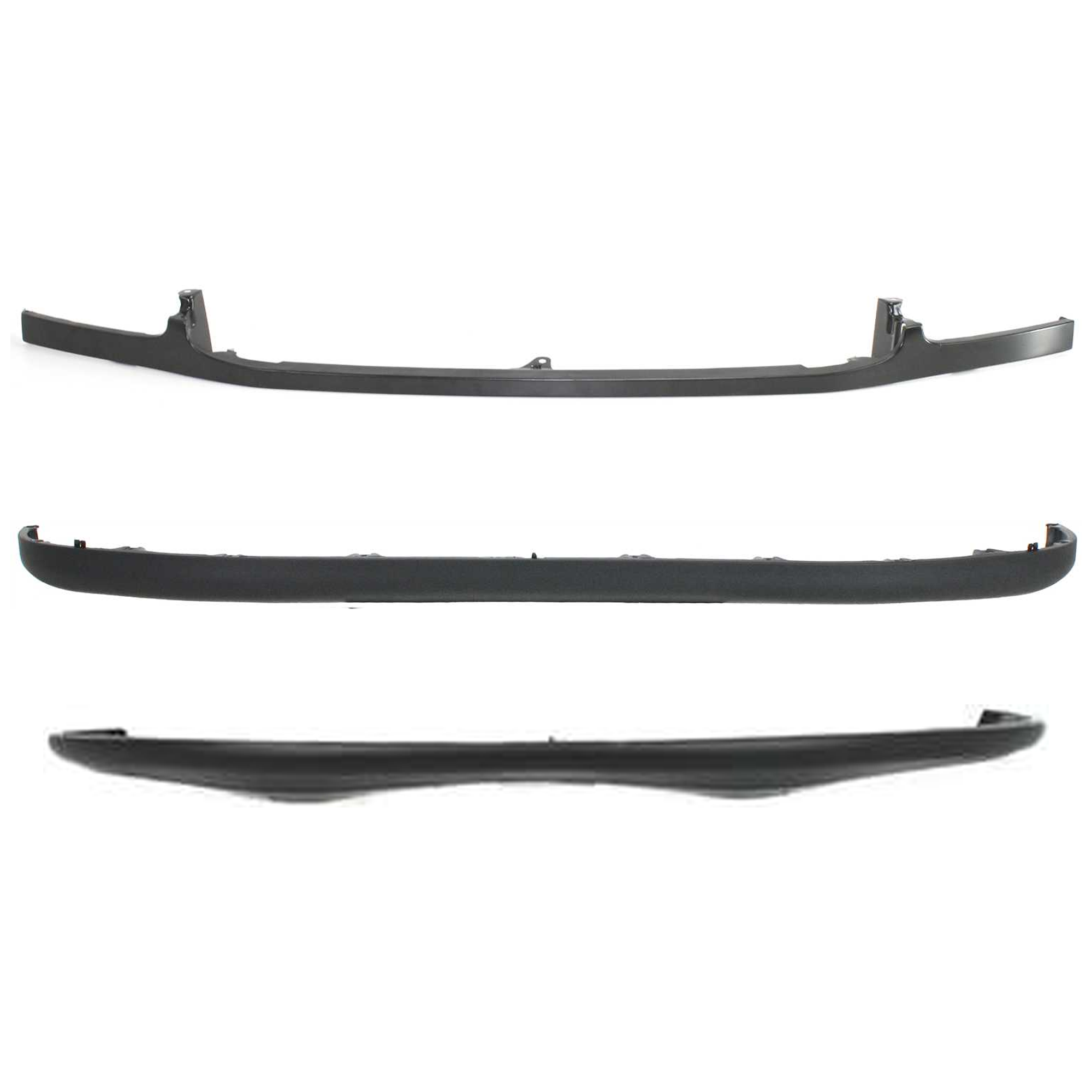 AM TUNDRA 00-06 FRONT BUMPER COVER Upper Textured 3 pc Kit with Bumper Trim and Valance SKU KIT 072924 C3158 Partslink TO1000198 TO1087109 TO1095180 OEM 521190C010-539030C010-539110C0