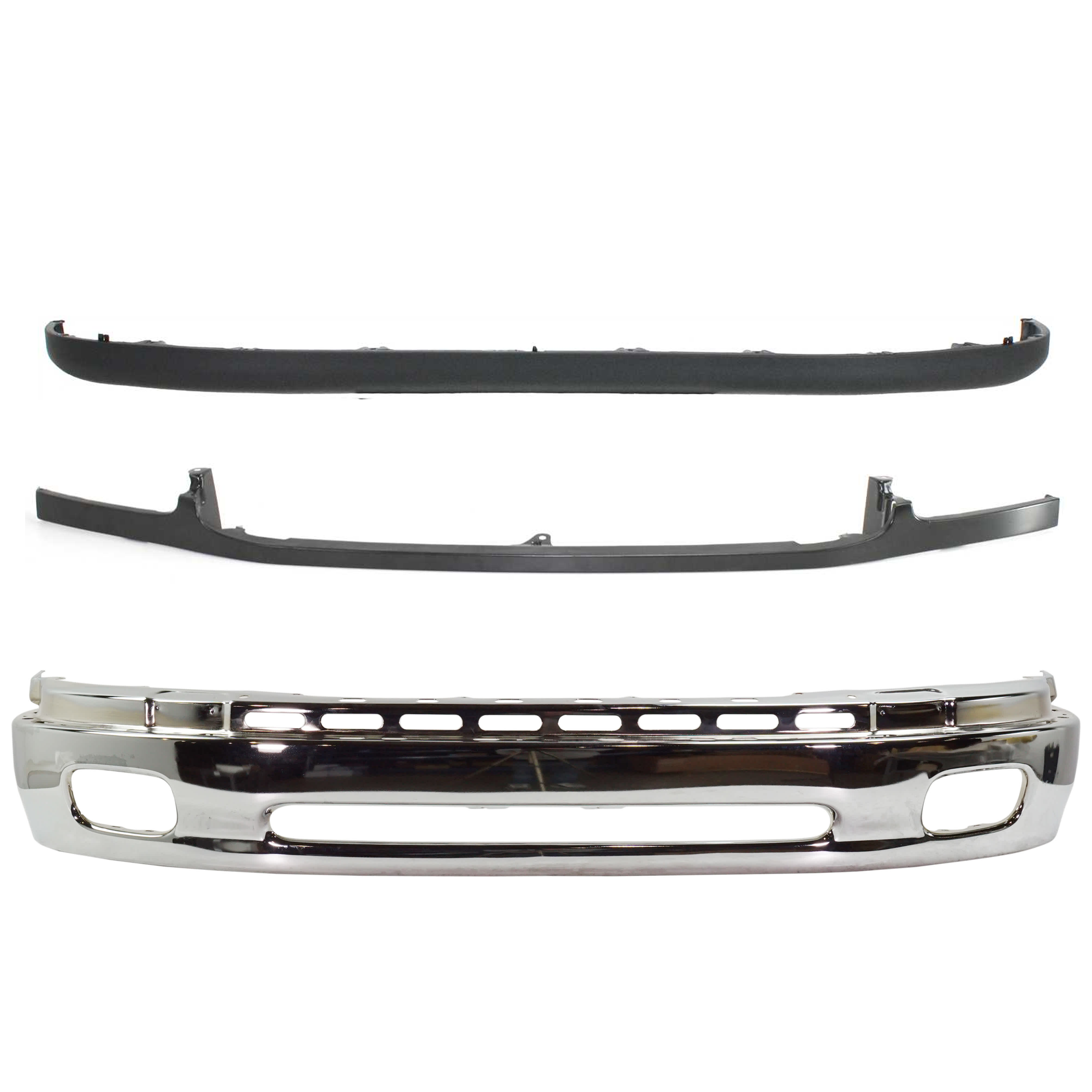 AM TUNDRA 00-06 FRONT BUMPER Lower 3 pc Kit w Valance and Bumper Trim SKU KIT 072924 C3163 Partslink TO1002170 TO1087109 TO1095180 OEM 521010C020-539030C010-539110C0