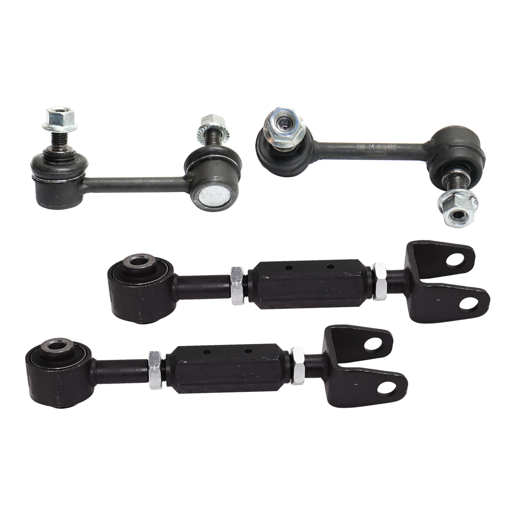 AM ELEMENT 03-11 REAR REAR CONTROL ARM RH AND LH Upper w o ball joint s 4 pc Kit with Sway Bar Link SKU KIT 072924 C3255 OEM 52390SCVA00-1014624-1015256-10