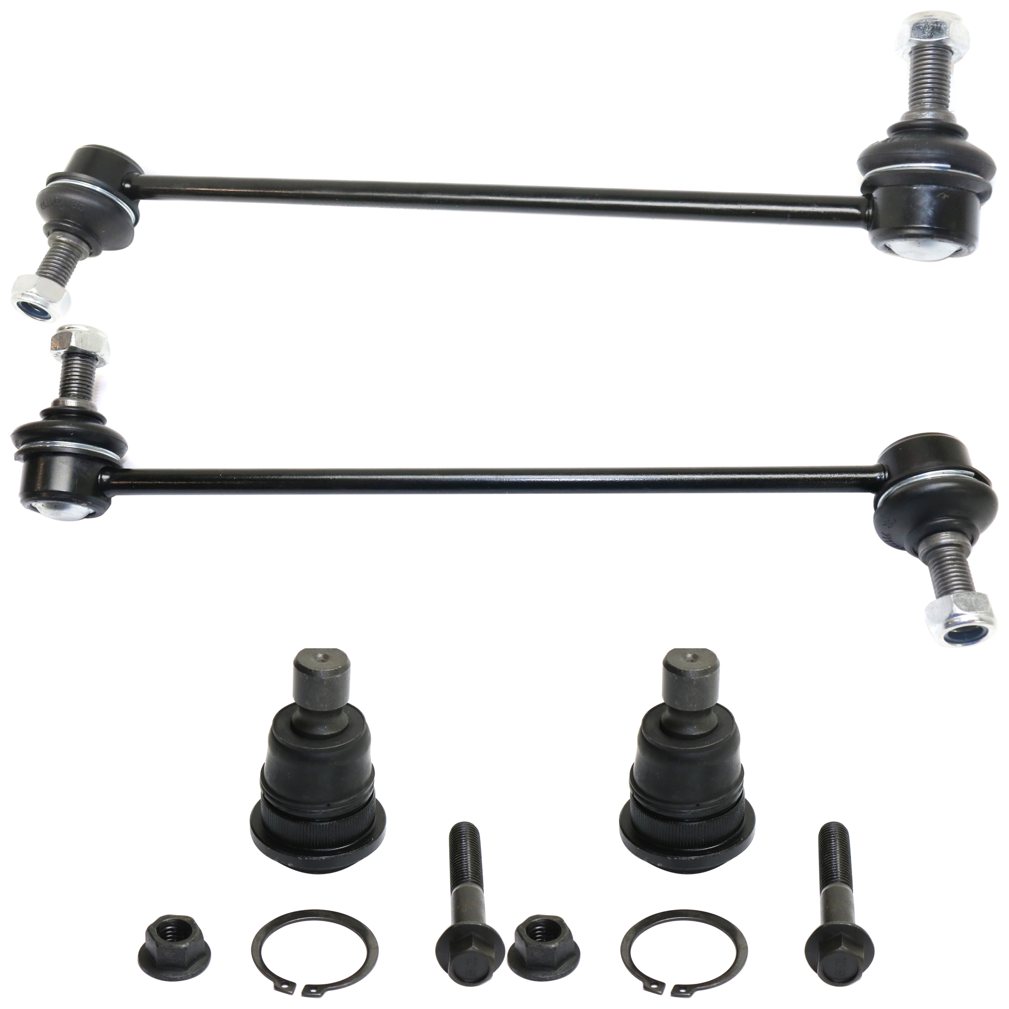 AM ROGUE 08-13 FRONT BALL JOINT RH AND LH 4 pc Kit with Sway Bar Links SKU KIT 072924 C3293 OEM 2601609-2601755-5051332-505144