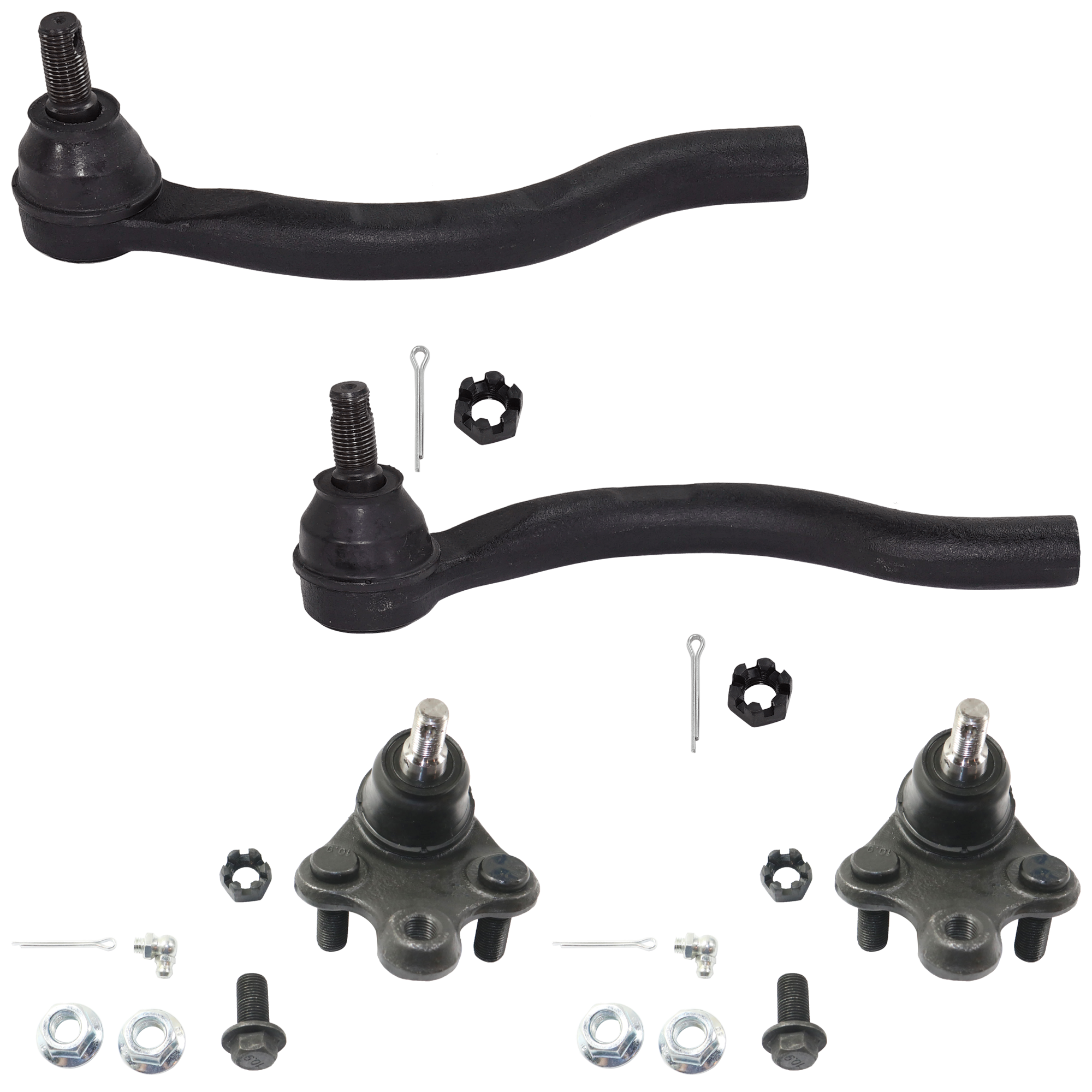 AM CIVIC 12-15 ILX 13-15 FRONT BALL JOINT RH AND LH Lower 4 pc kit with Tie Rod End SKU KIT 072924 C3337 OEM 1018102-45D1515-5051515-51220T