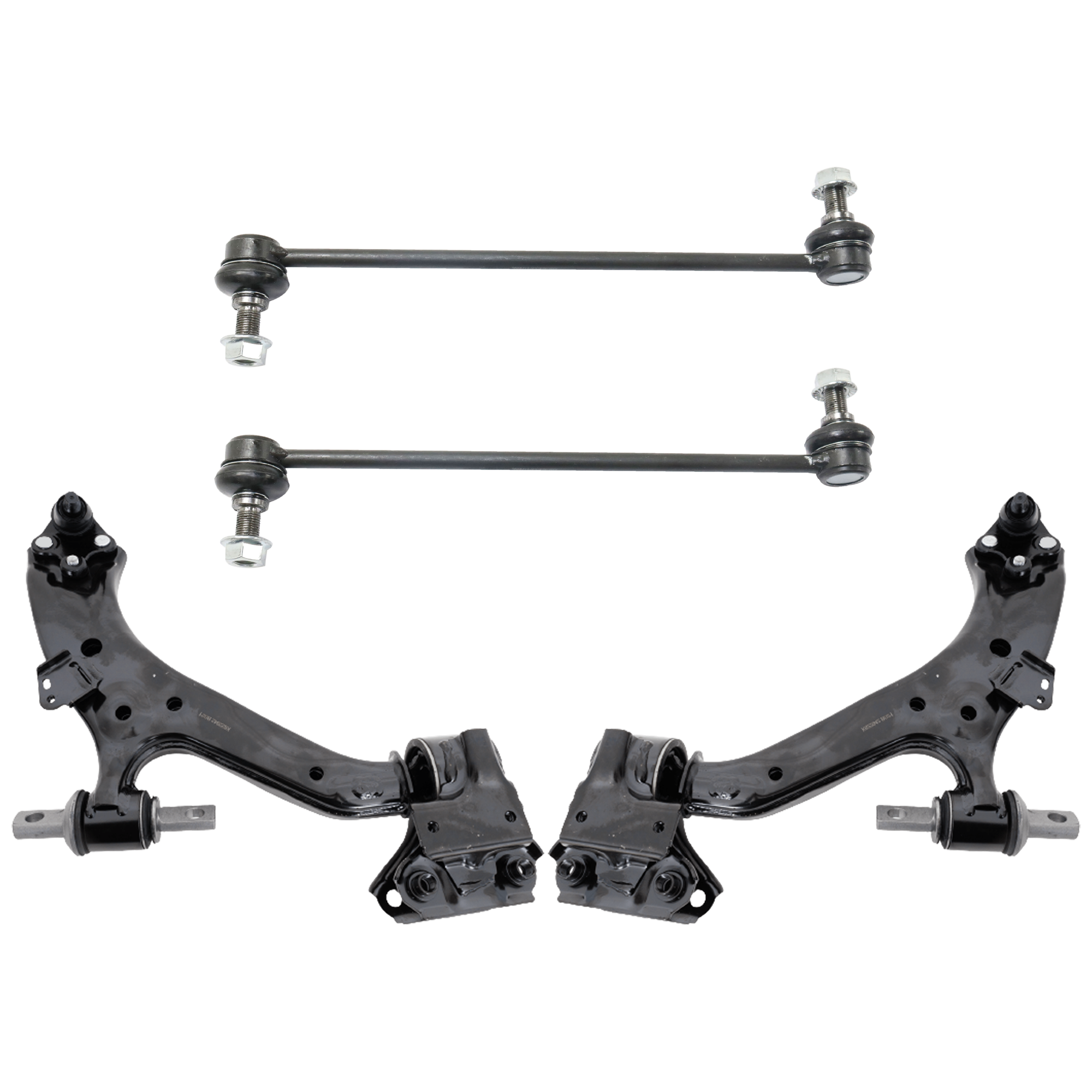 AM CR V 15-16 FRONT CONTROL ARM RH AND LH Lower 4 pc Kit with Sway Bar Link SKU KIT 072924 C3364 OEM 51320T0AA01-51320STKA01
