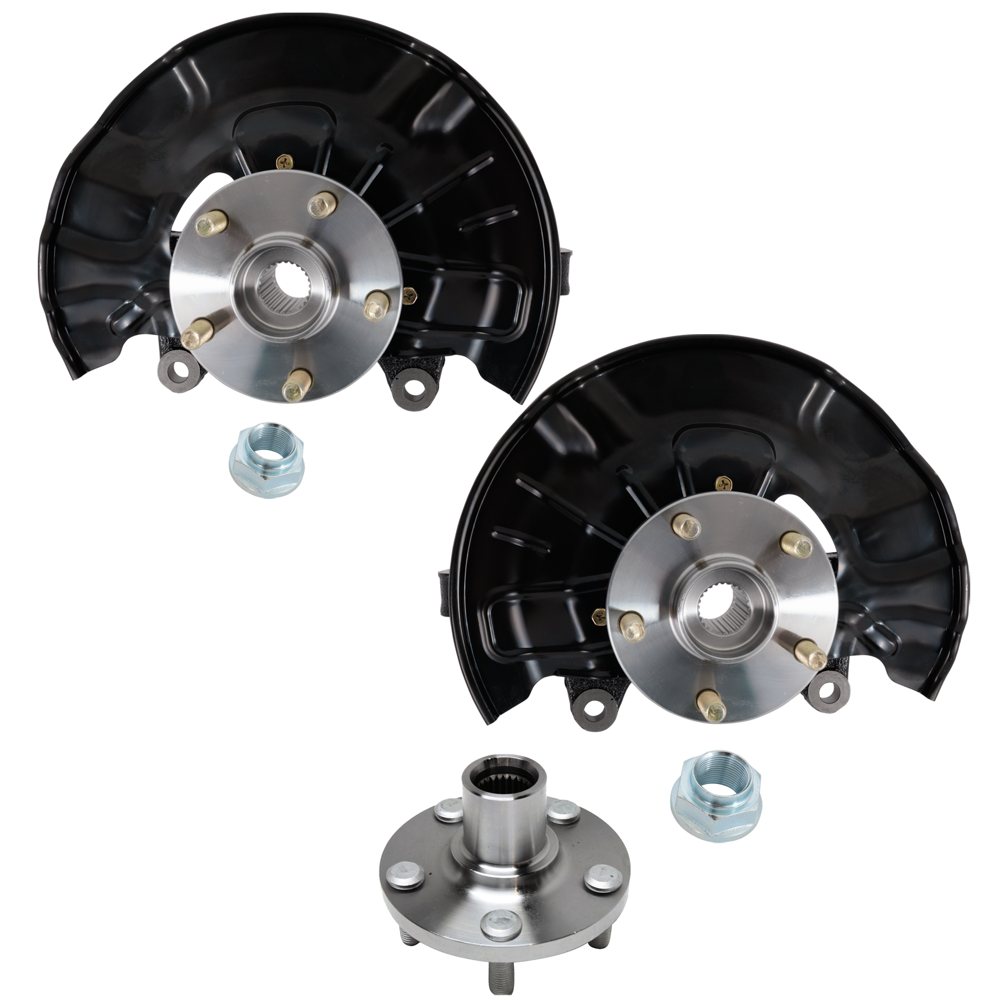 AM COROLLA 14-18 MATRIX 14-14 FRONT KNUCKLE RH AND LH 3 pc Kit Steering with Wheel Hub SKU KIT 072924 C3379 OEM 4321102220-4350202080-47781022