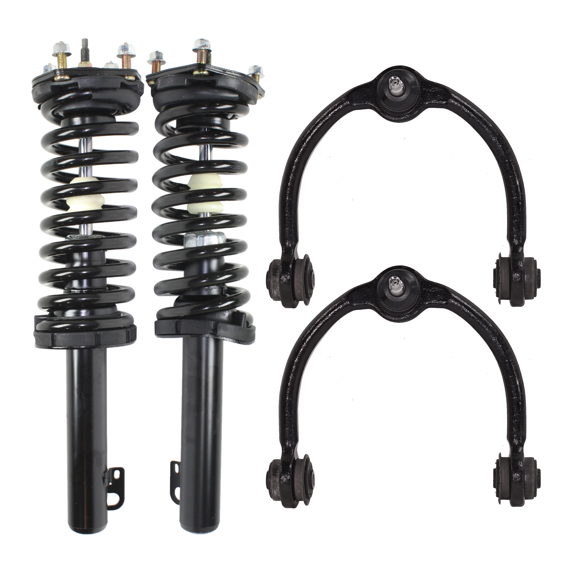 AM GRAND CHEROKEE 06-10 FRONT FULLY LOADED STRUT RH AND LH 4 pc Kit with Control Arm SKU KIT 072924 C3402 OEM 11211-815361-92140147-27015118