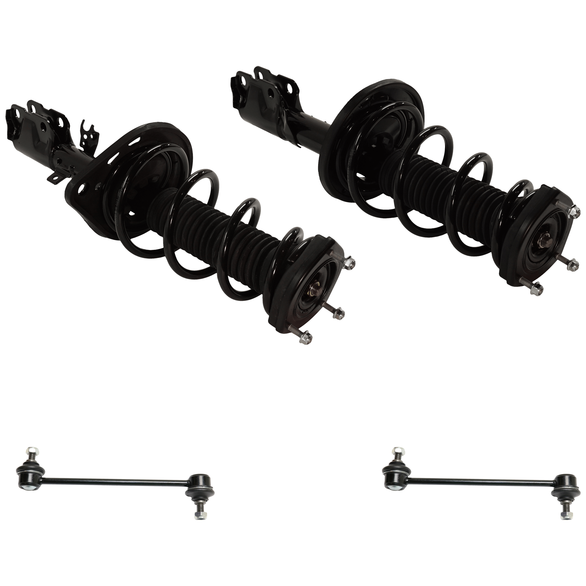 AM CAMRY 12-17 REAR FULLY LOADED STRUT RH AND LH 4 pc Kit with Sway Bar Link SKU KIT 072924 C3469 OEM 18309-1014910-1015736-2651482