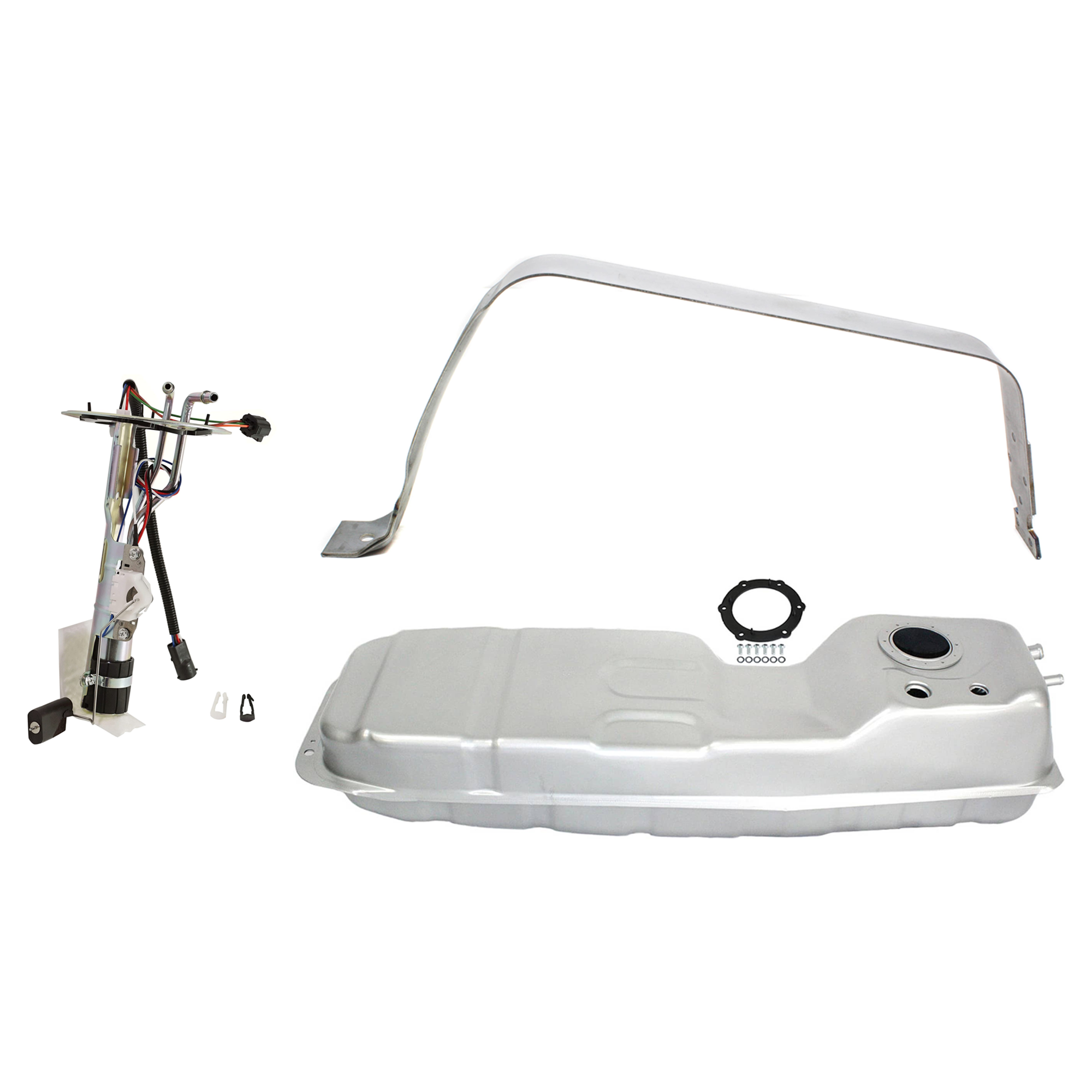 AM EXPLORER MOUNTAINEER 97-98 FUEL TANK 3 pc kit Steel w OBD Explorer 4 Door Mountaineer From 7-29-96 SKU KIT 072924 C3494 OEM F77Z9002NC F7PZ9H307BE