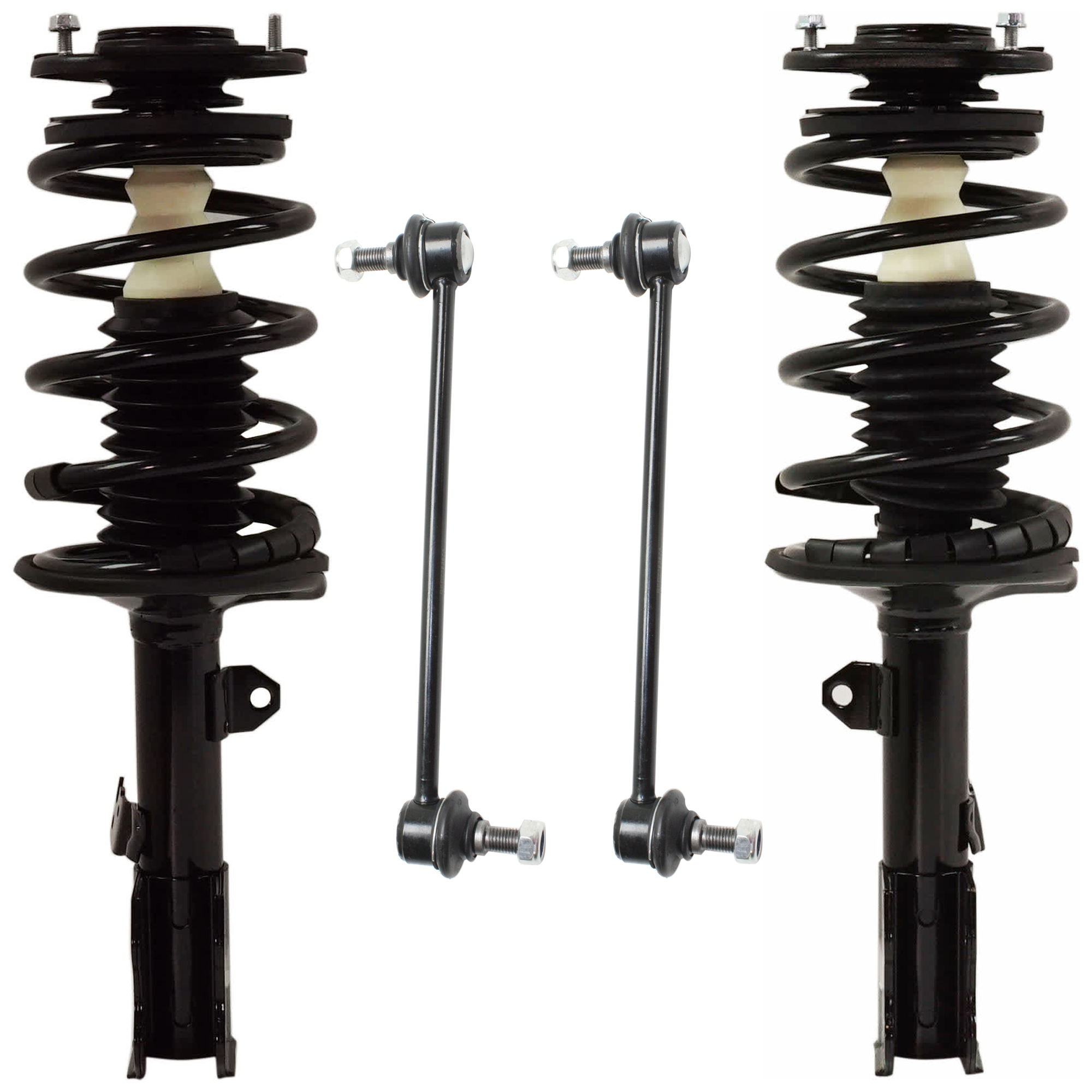 AM PRIUS 04-09 FRONT FULLY LOADED STRUT RH AND LH 4 pc Kit with Sway Bar Link SKU KIT 072924 C3539 OEM 172357-182357-869214-501723579