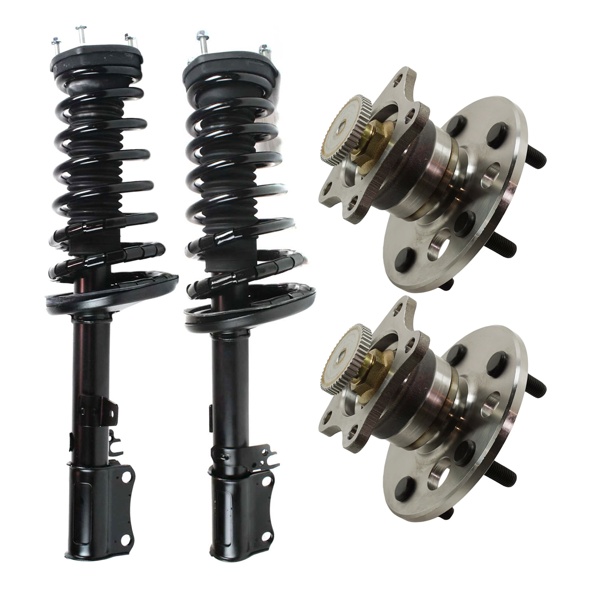 AM CAMRY 97-01 REAR FULLY LOADED STRUT RH AND LH 4 pc Kit with Wheel Hub SKU KIT 072924 C3556 OEM 501716819-15031-2701248744 ST8